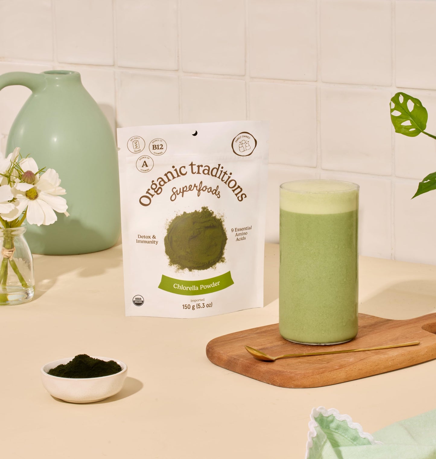 Organic Traditions Chlorella Powder, 1 Count