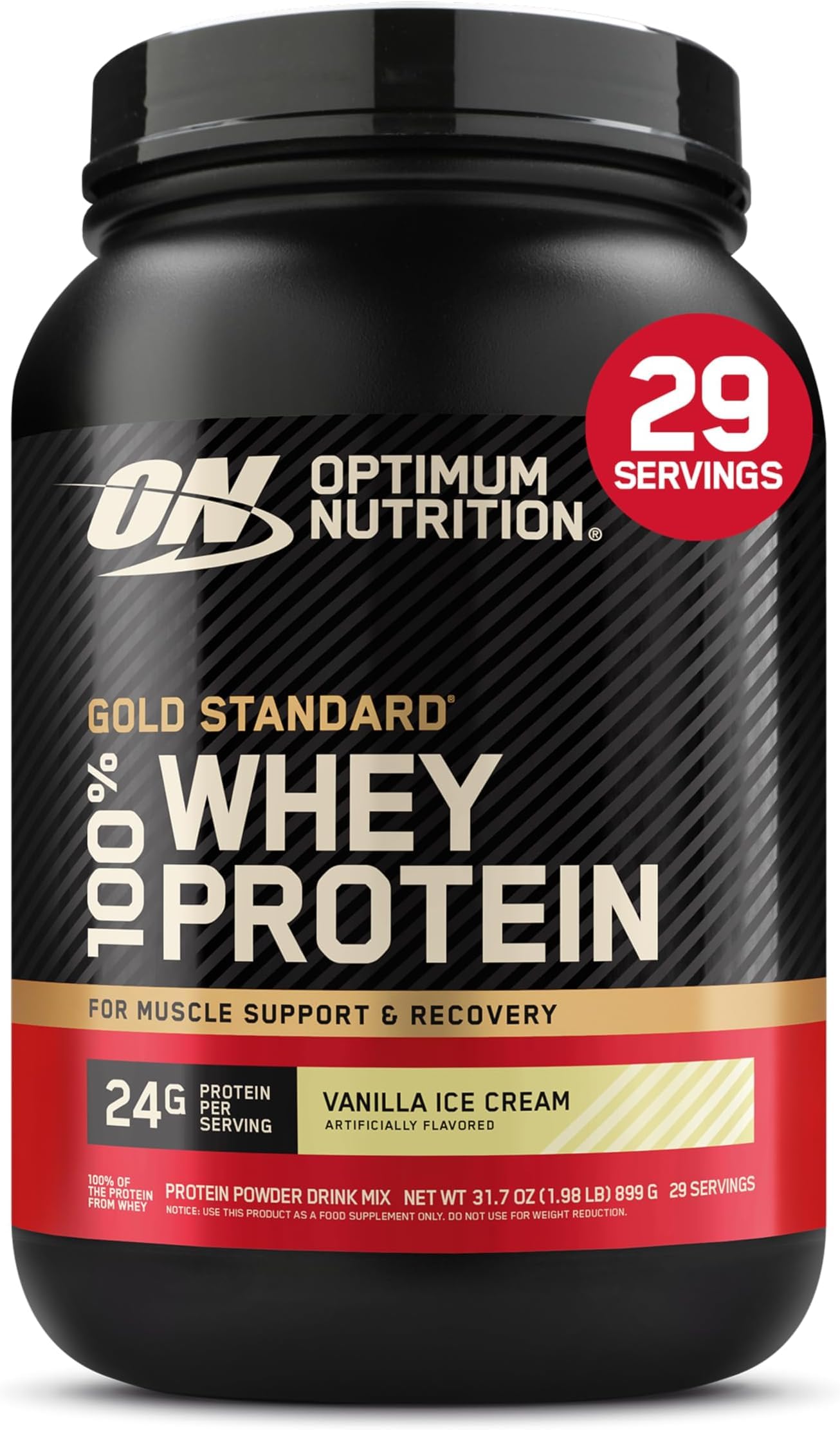 Optimum Nutrition Gold Standard 100% Whey Protein Powder Vanilla Ice Cream 192