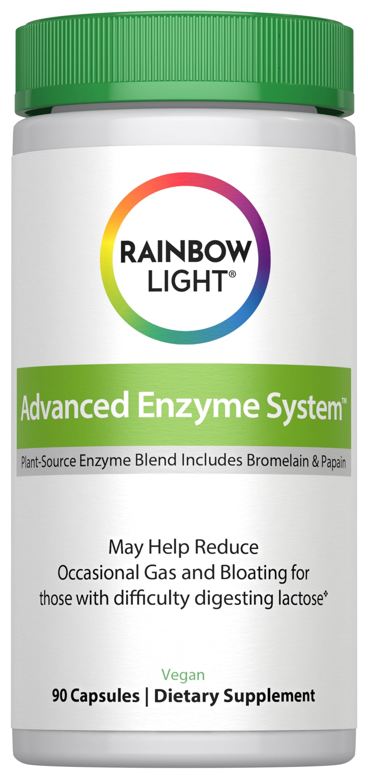 Rainbow Light Advanced Enzyme Supplement Capsule, 90 Count