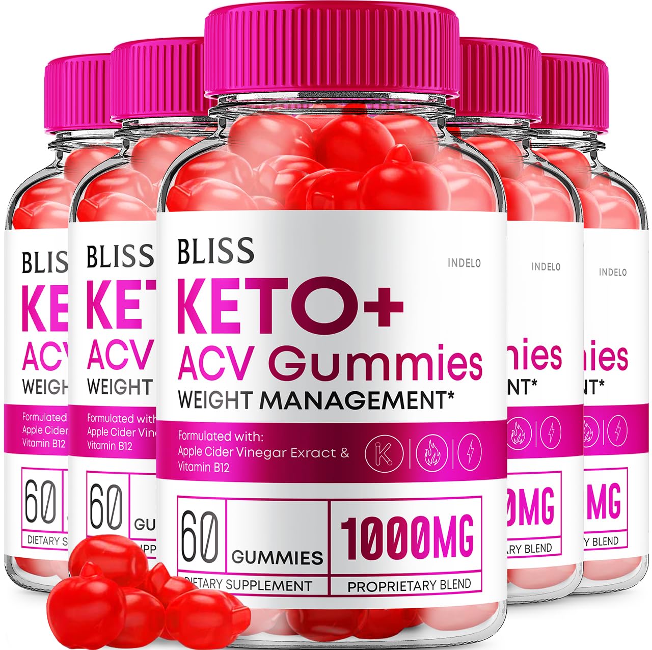 Indelo Bliss Keto ACV Gummies 300 Gummies