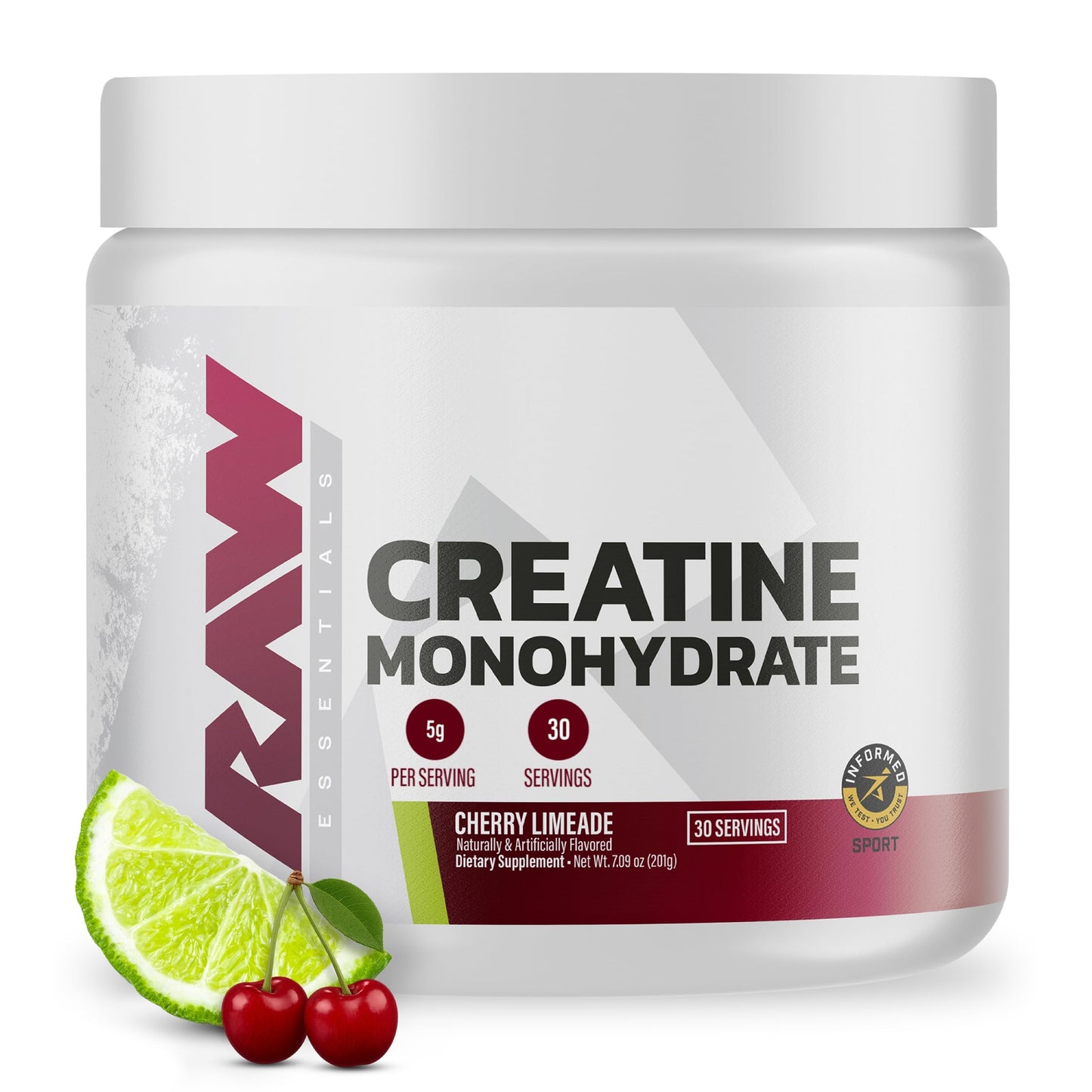 RAW Creatine Monohydrate Powder 11.82 Ounce