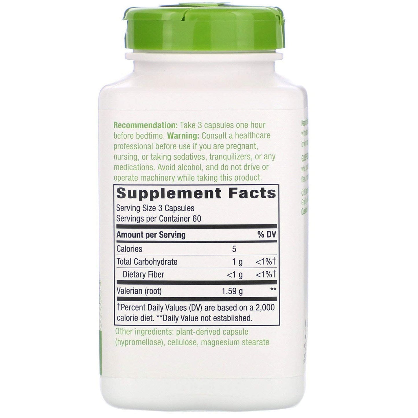 TOPNaturePlus Nature's Way Valerian Root 1590 mg Traditional Sleep Aid as a Dietary Supplement Capsules, 180 Count (Pack of 2)