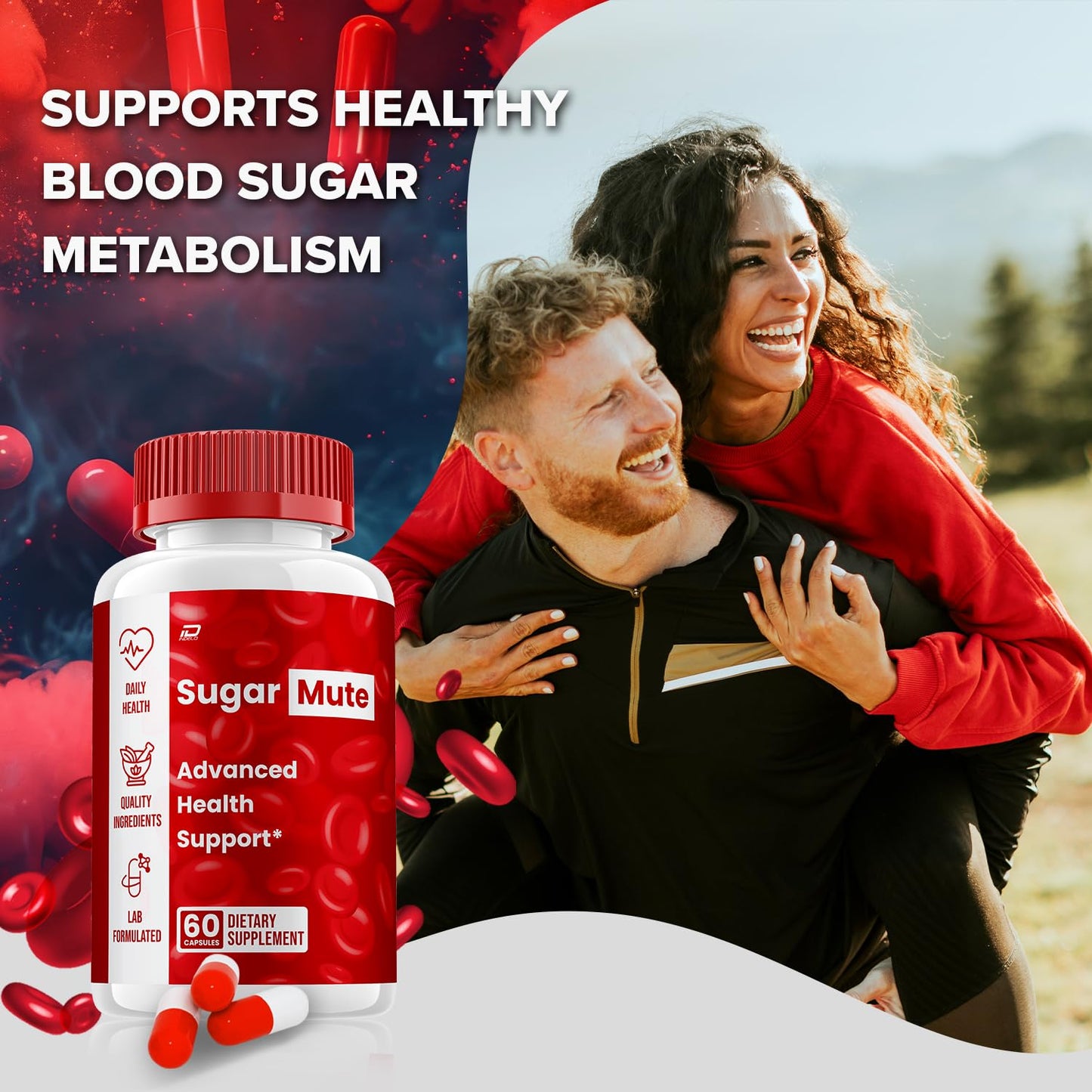 Indelo SugarMute Natural Blend Daily Health Supplement Capsules 60 Capsules