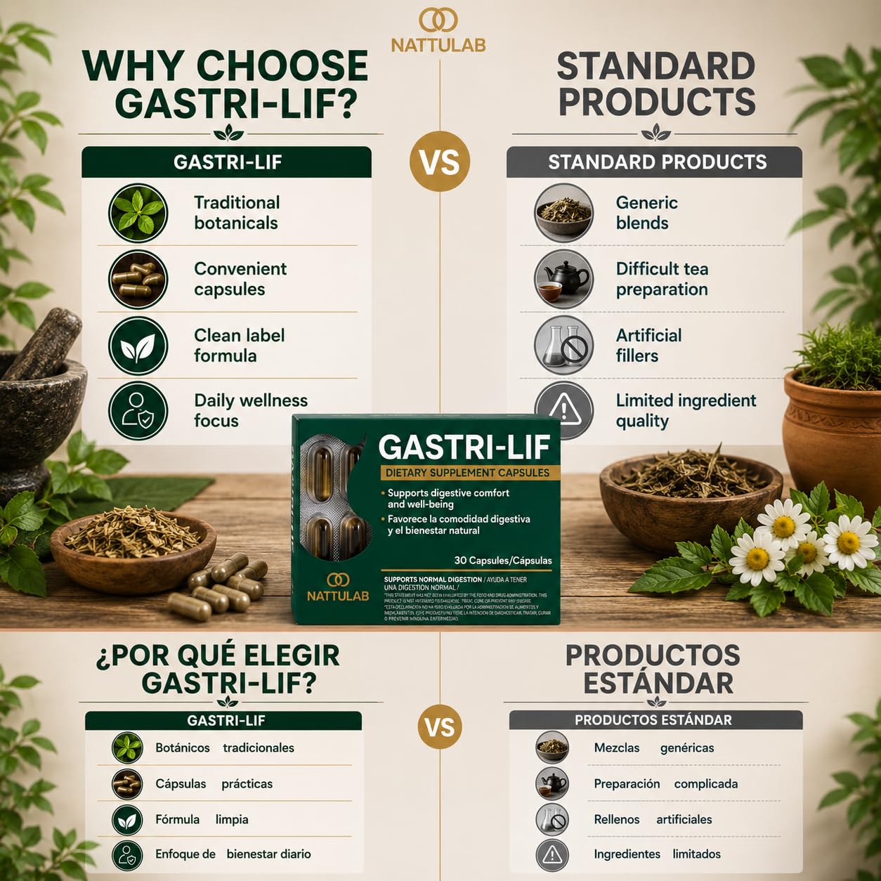 NATTULAB GASTRI-LIF Capsule 1 Count