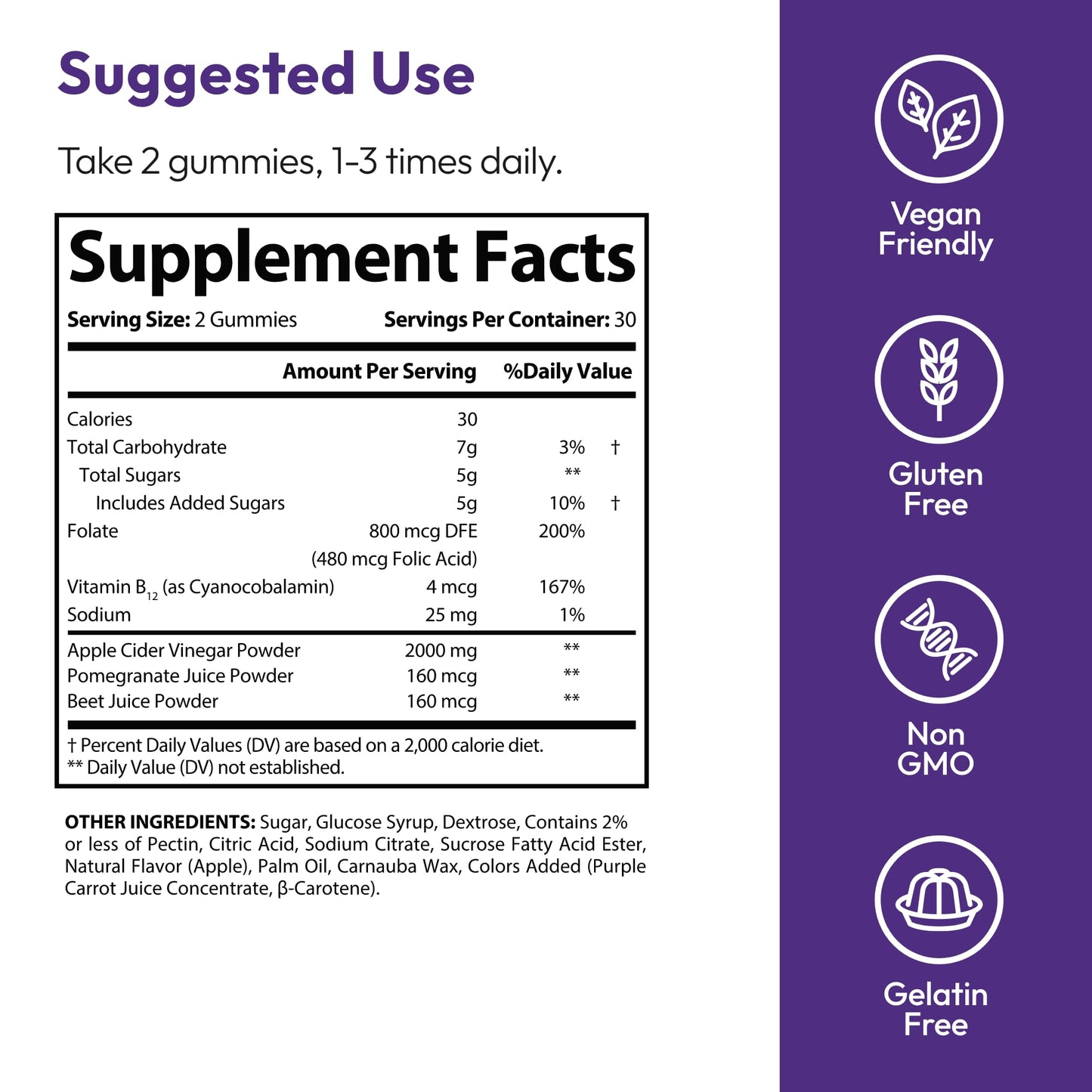 Justified Laboratories Ketocalm Keto ACV Gummies Extreme (2000 mg) 120 Gummies