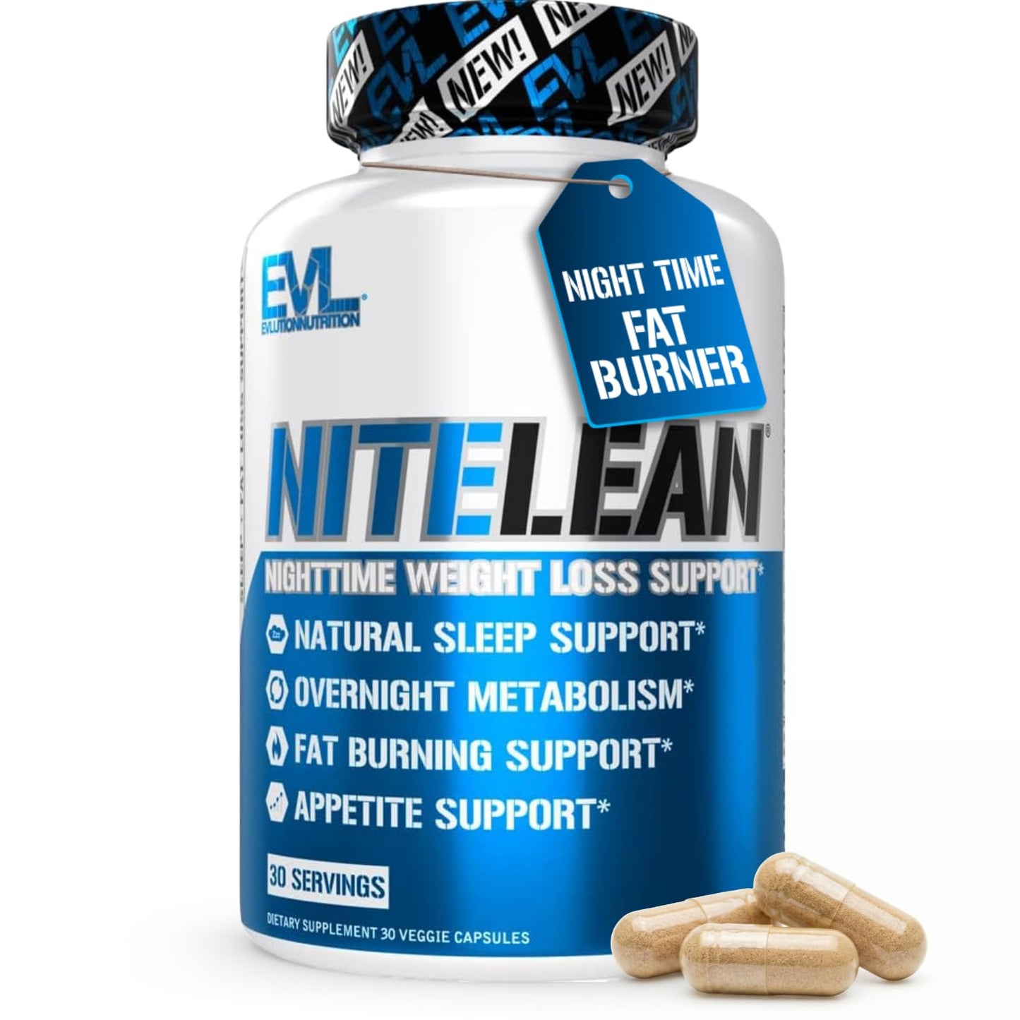 Evlution Night Time Fat Burner Capsule 30 Count