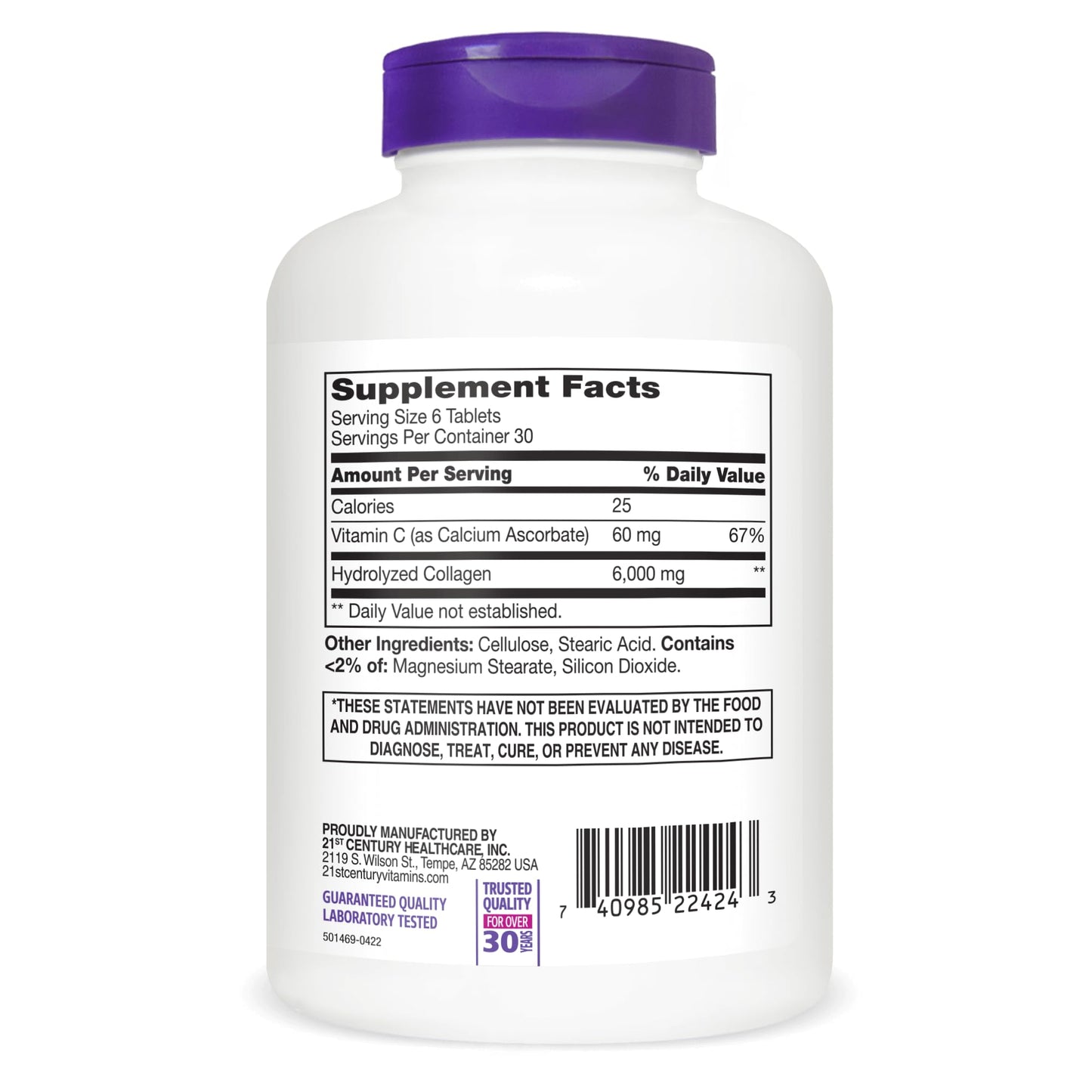 21st Century Super Collagen Plus C 540 Capsules