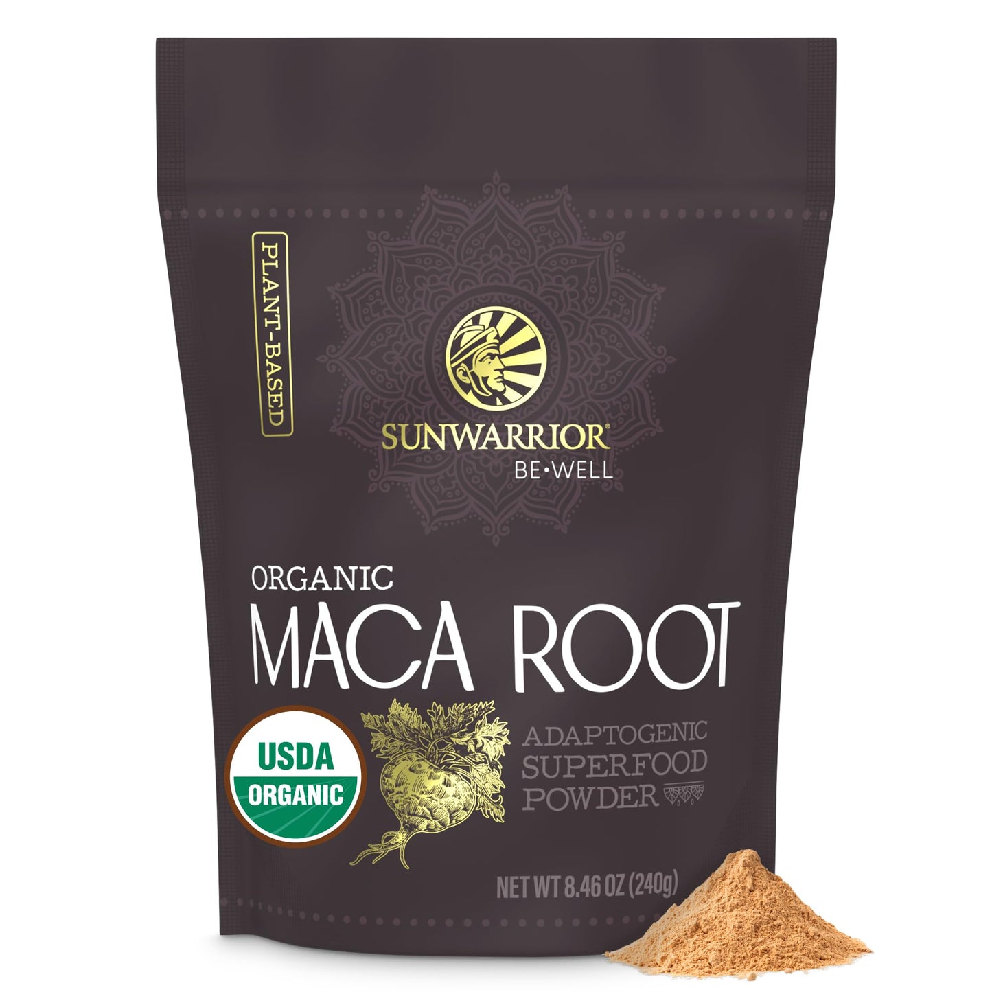 Sunwarrior Organic Maca Root Powder Yellow 8.46 oz