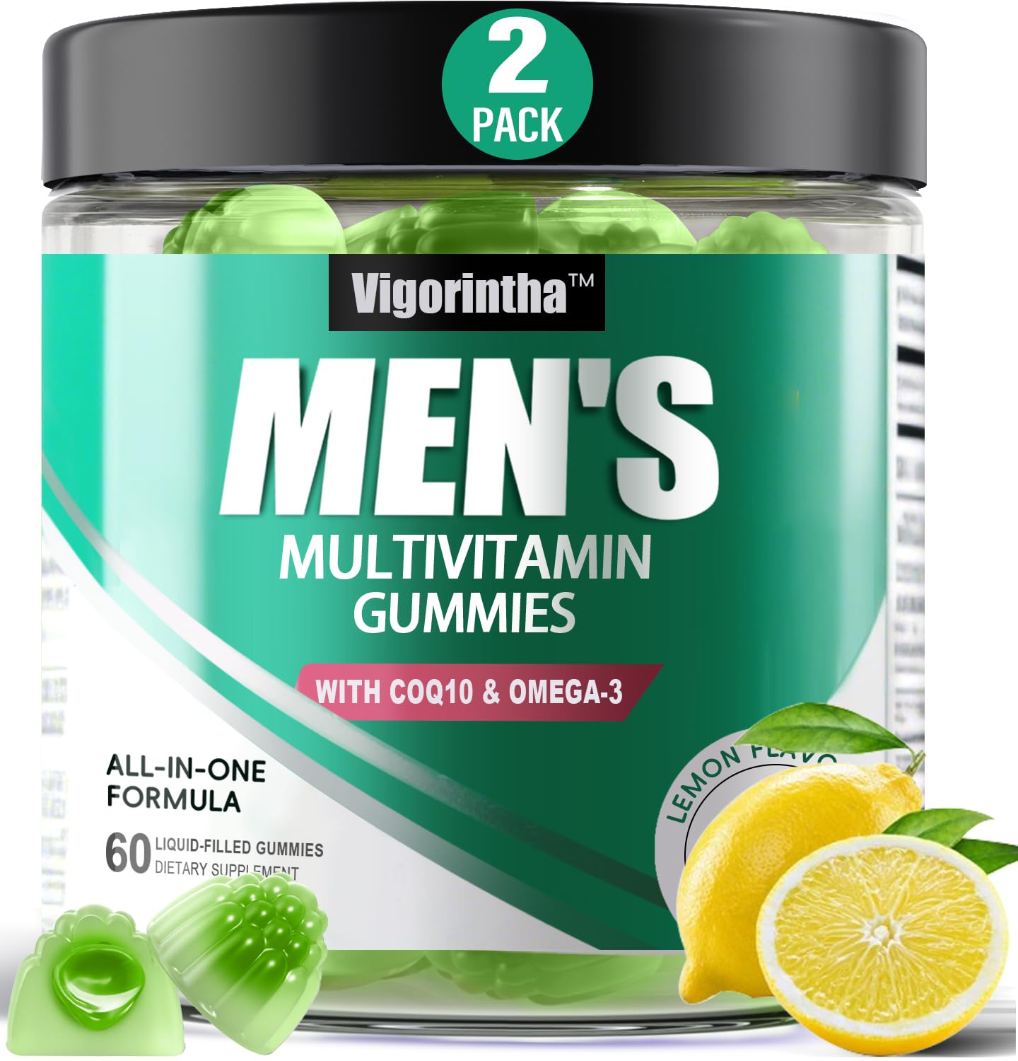 Vigorintha Men's Multivitamin Gummies, 120 Count
