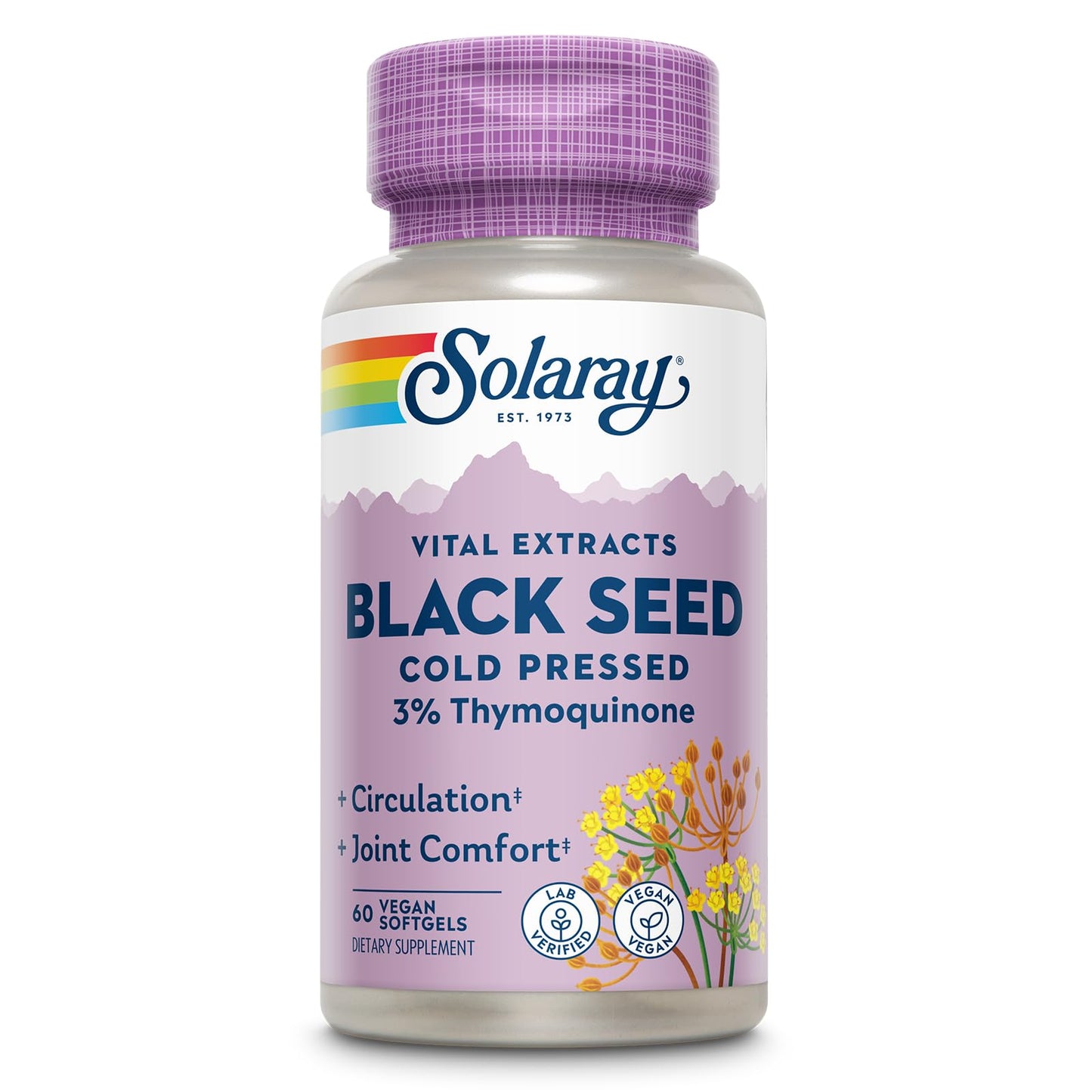 Solaray Black Seed Oil Softgels 60