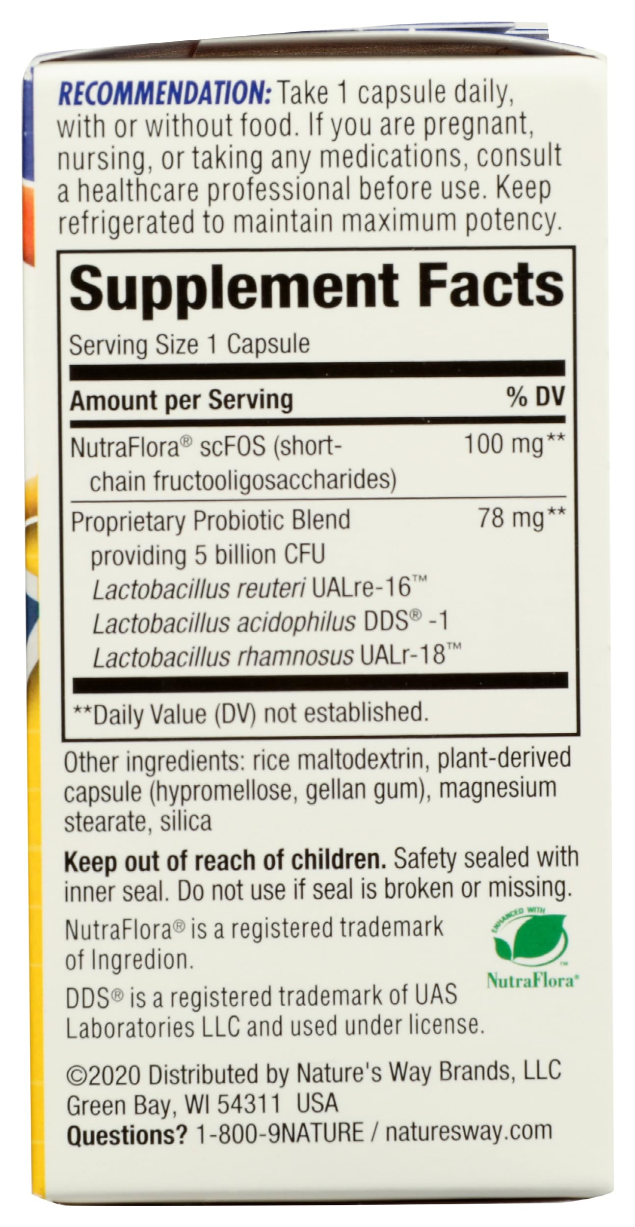 Nature's Way Primodophilus Reuteri 30 Capsules