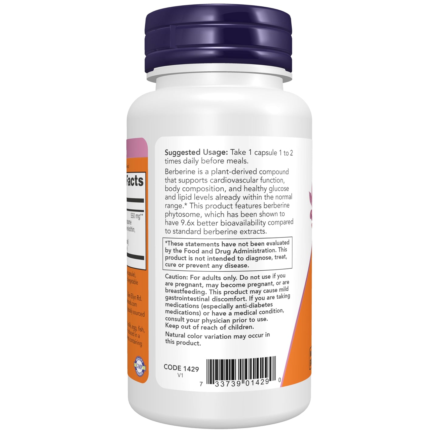 NOW Foods Berberine Phytosome Capsule, 60 Veg Caps