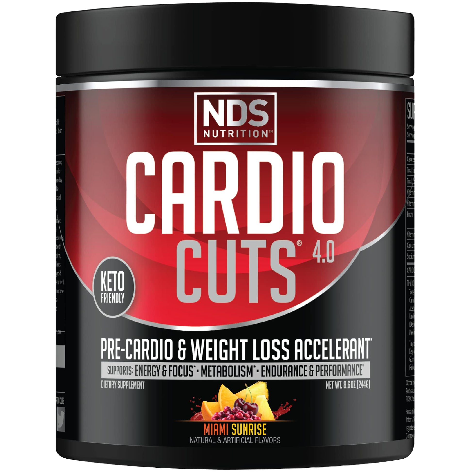 Cardio Cuts NDS Nutrition 4.0 Pre Workout Supplement Powder 8.6 oz