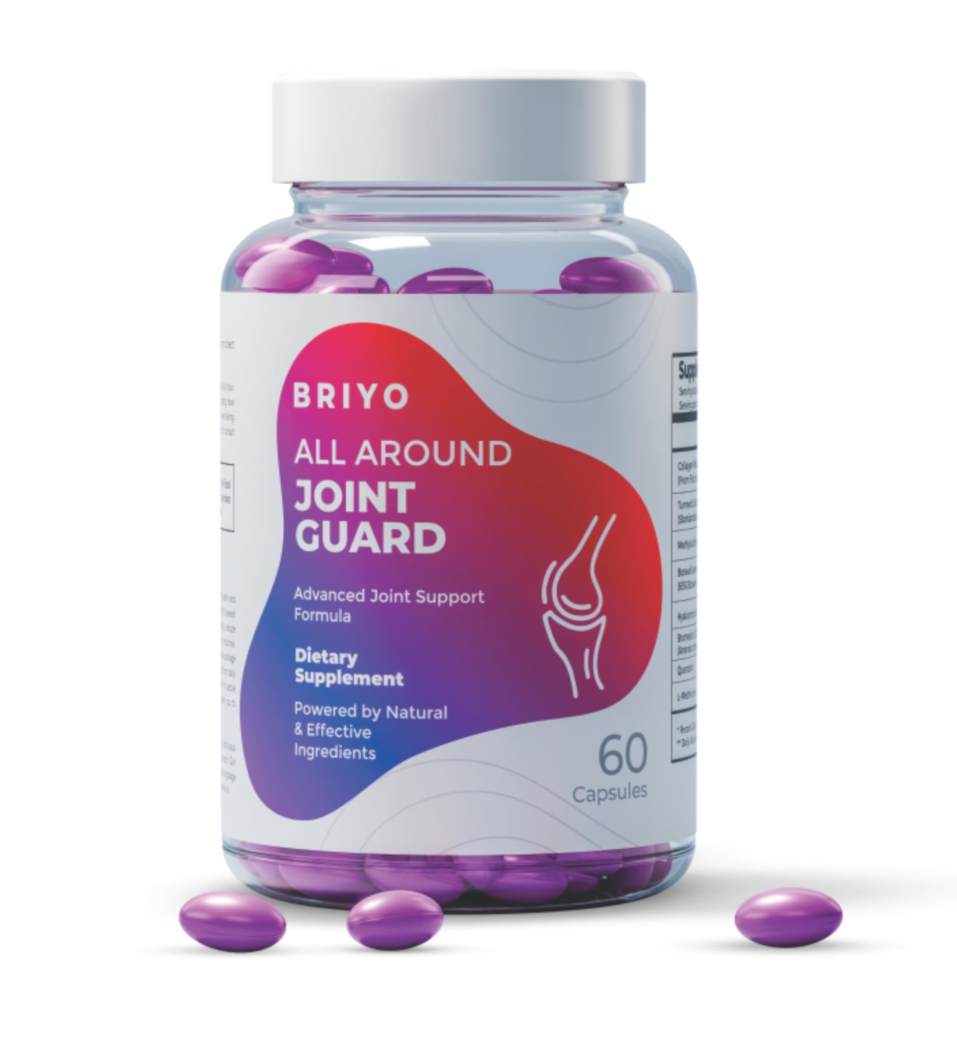 Briyo Joint Health Supplement All Around Joint Guard Capsule 60 Count