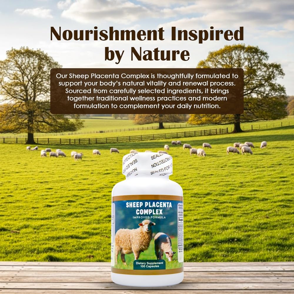 Nu-Health Sheep Placenta Complex, Fish Collagen, Grape Seed Capsules 100