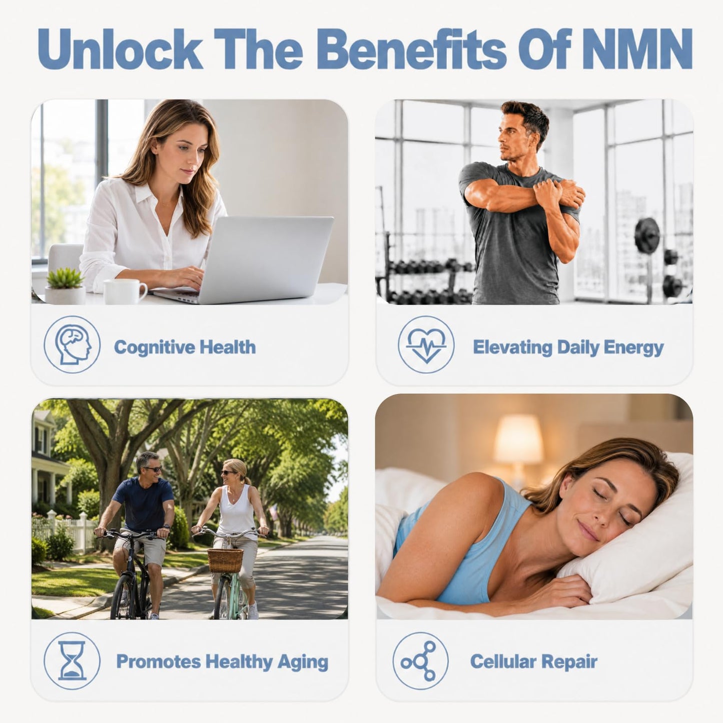 Erivyn NMN Supplement 800mg NAD+ Precursor Formula 60 Capsules