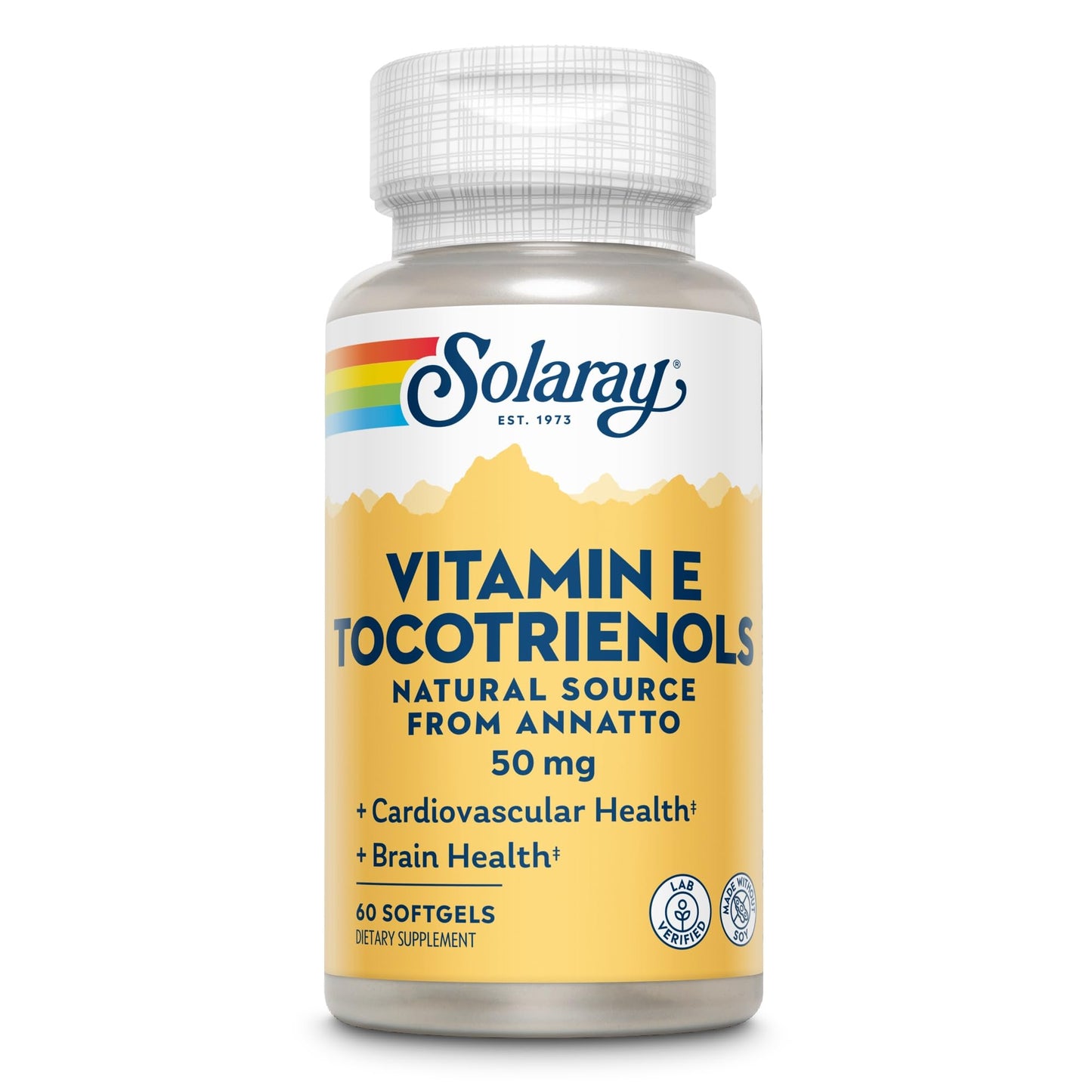 SOLARAY Vitamin E Tocotrienols 50mg Softgel, 50 Count