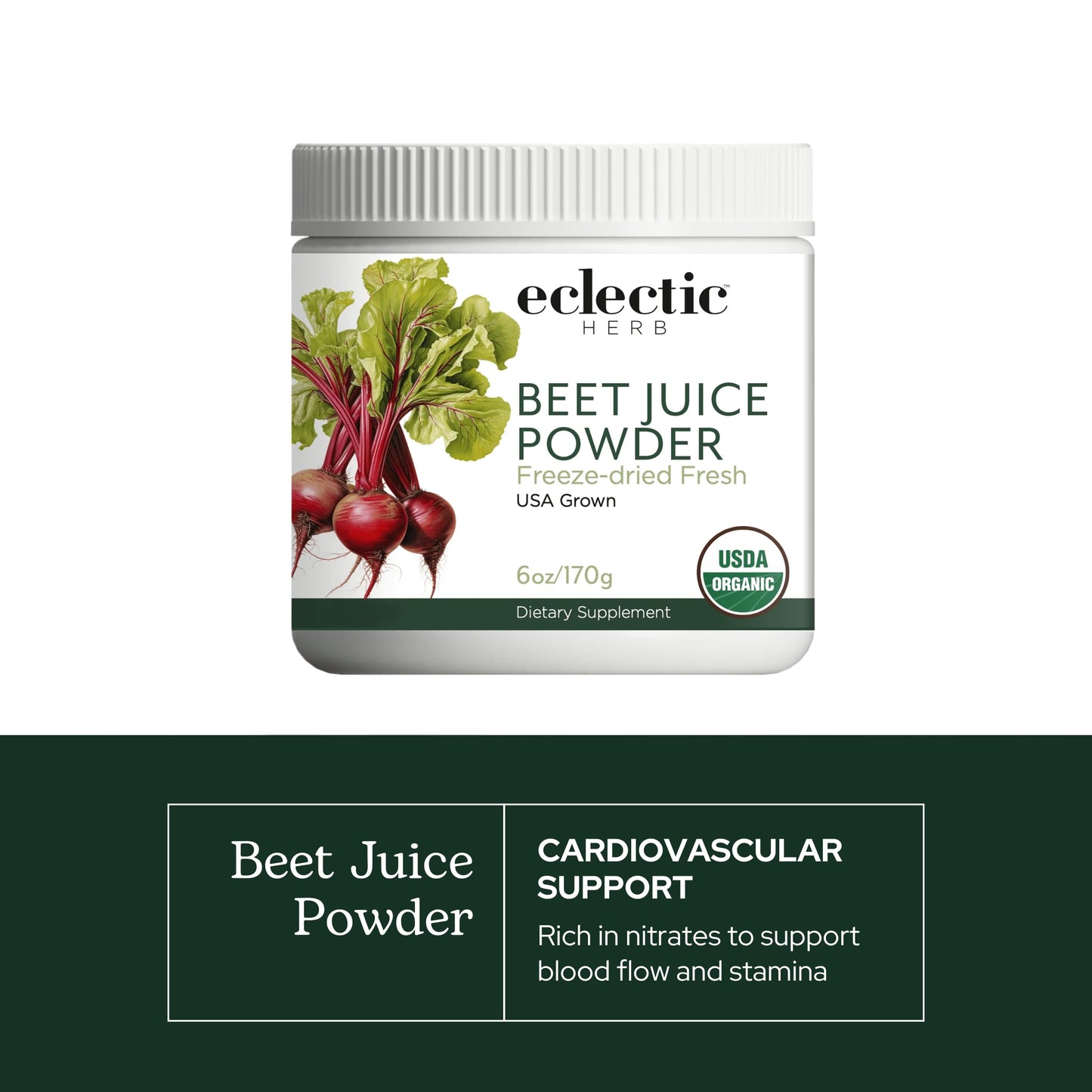 Eclectic Institute Raw Fresh Freeze-Dried Beet Juice Powder, 3.2 oz