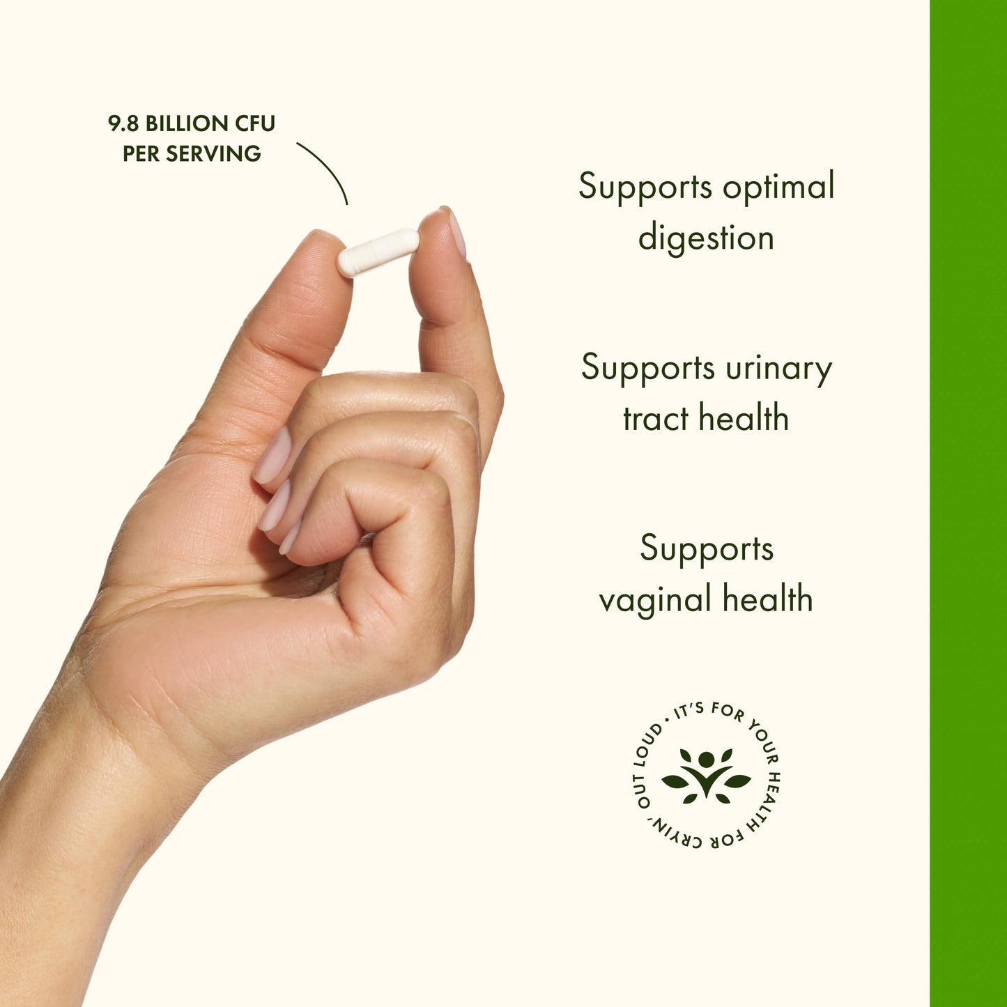 Swanson FemFlora Women's Probiotic for Feminine Digestive, Urinary, and Vaginal Health Support with 9 Billion CFU per Capsule, 60 Capsules