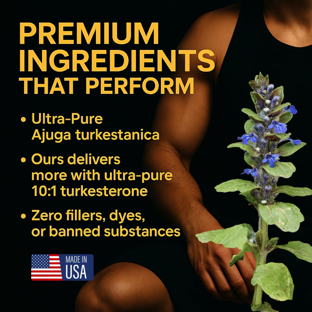 b.Ready Turkesterone Supplement 500mg Capsule 120 Count
