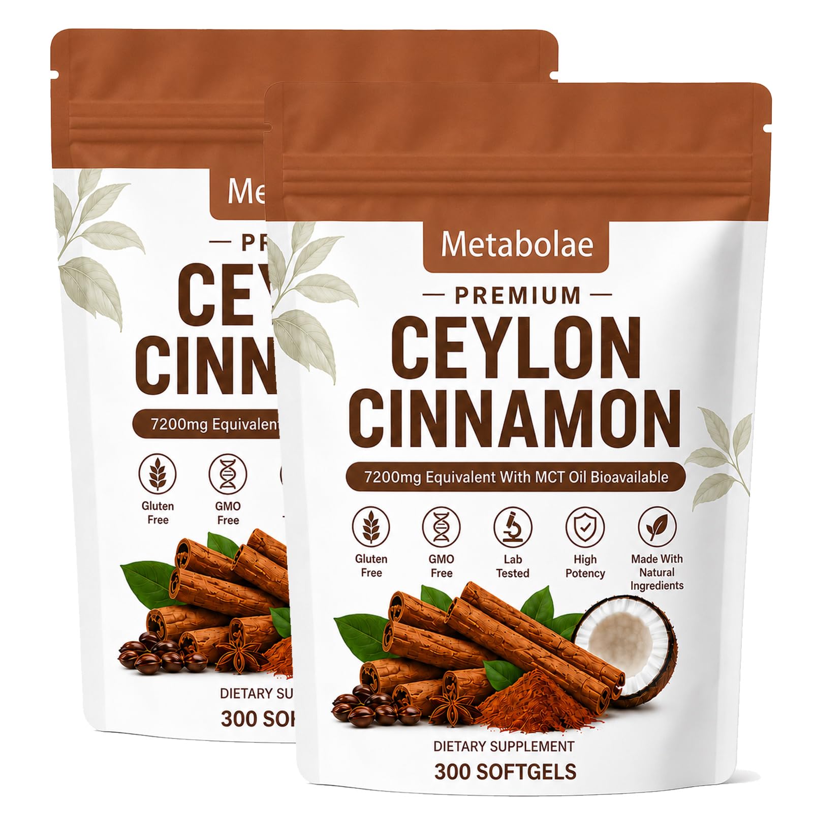 Lumine Organics Berberine Metabolae Ceylon Cinnamon with MCT Oil, 1 Capsule
