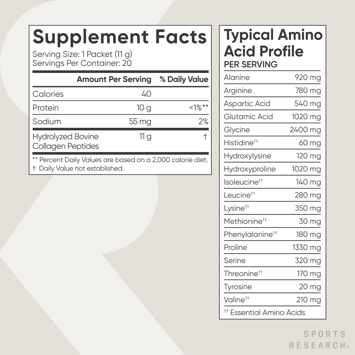 Sports Research Collagen Peptides Protein Powder Unflavored 7.8 oz