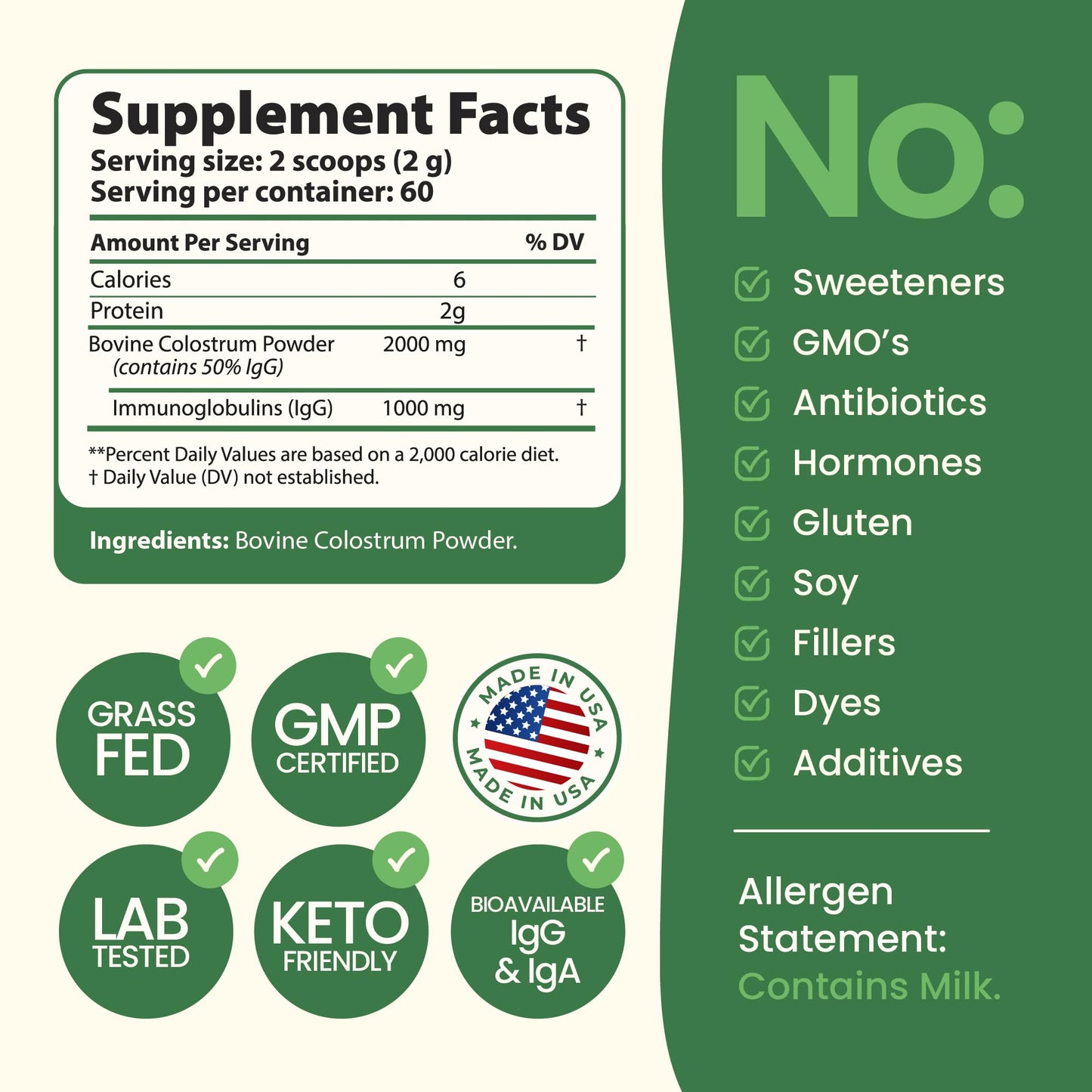 Immerge Health Super Colostrum Powder 4.23 oz