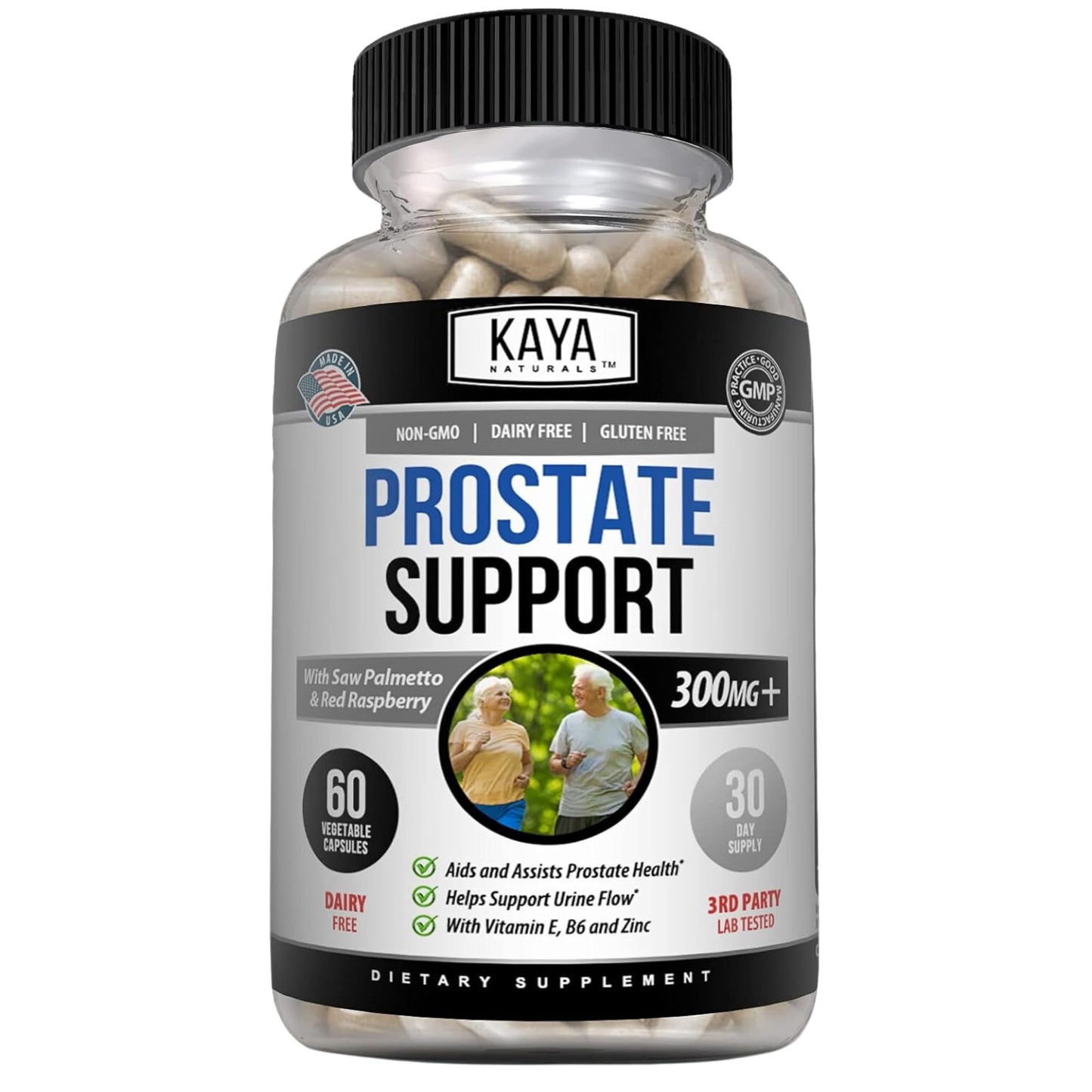 Kaya Naturals Prostate Support Saw Palmetto Capsules 60 Count