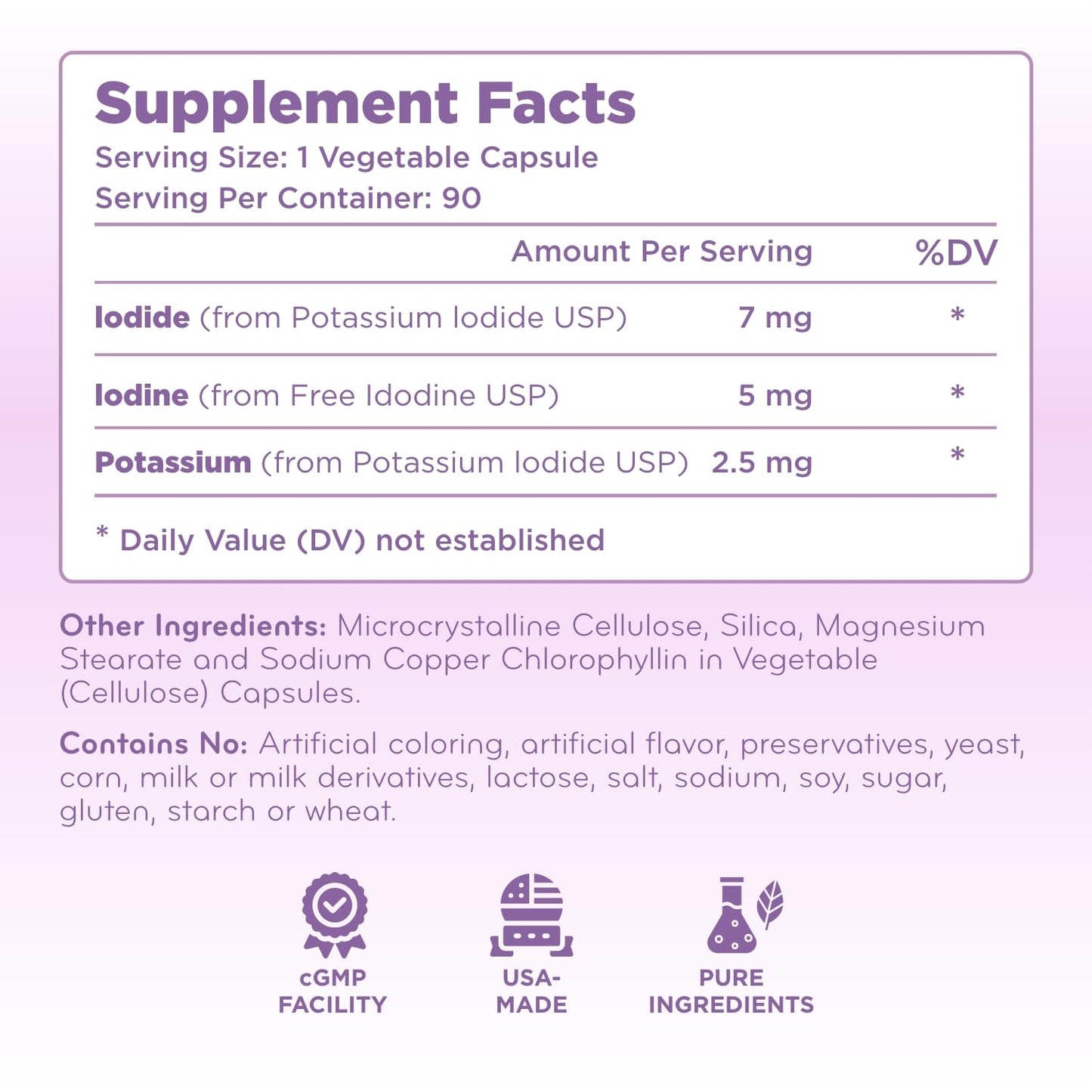 Clear Formulas Potassium Iodide Capsule 90 Count