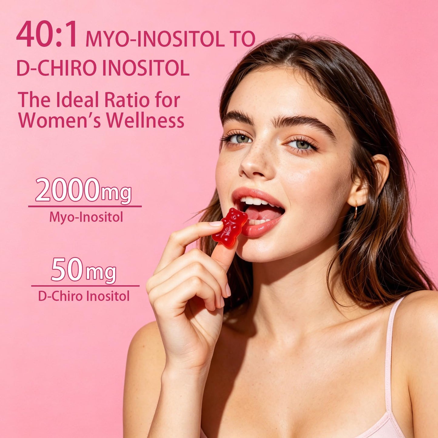 Haohan Myo-Inositol & D-Chiro Inositol Gummies 120 Gummies