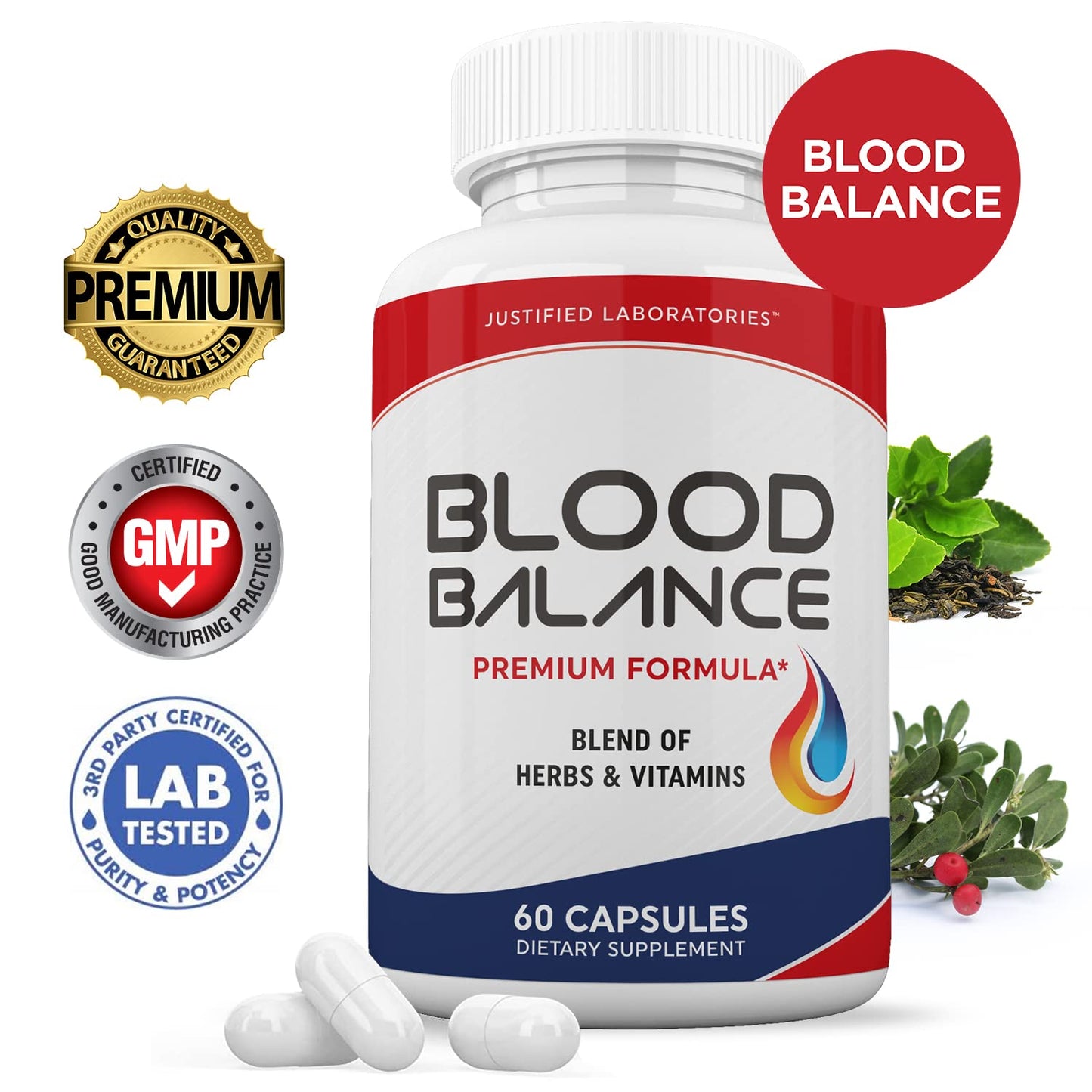 Justified Laboratories Blood Balance 180 Capsules