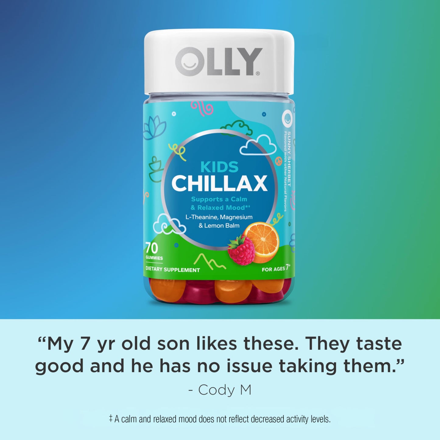 OLLY Kids Chillax Gummy 70 Count