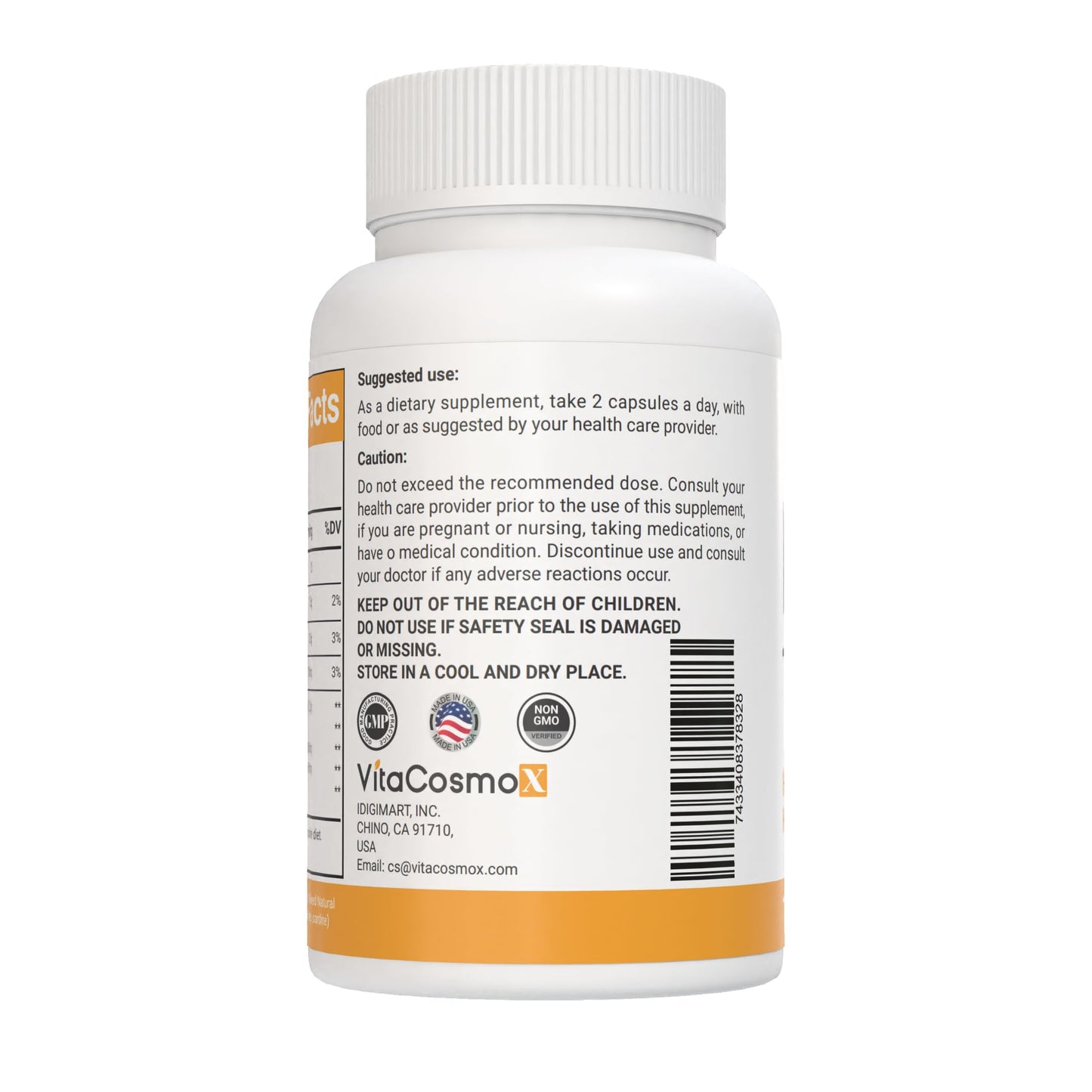 VitaCosmoX Omega-3 Fish Oil 1560mg Triple Strength EPA & DHA Softgels 120