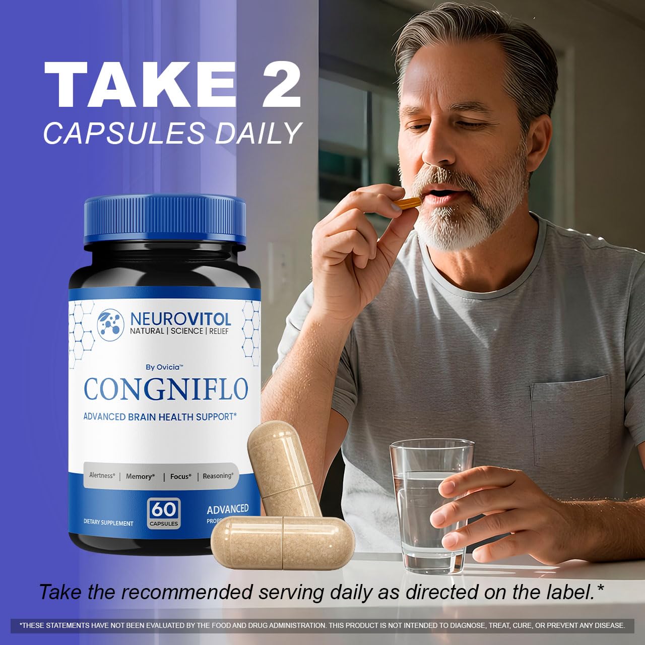 OVICIA NeuroVitol Cogniflo Capsules, 60 Capsules