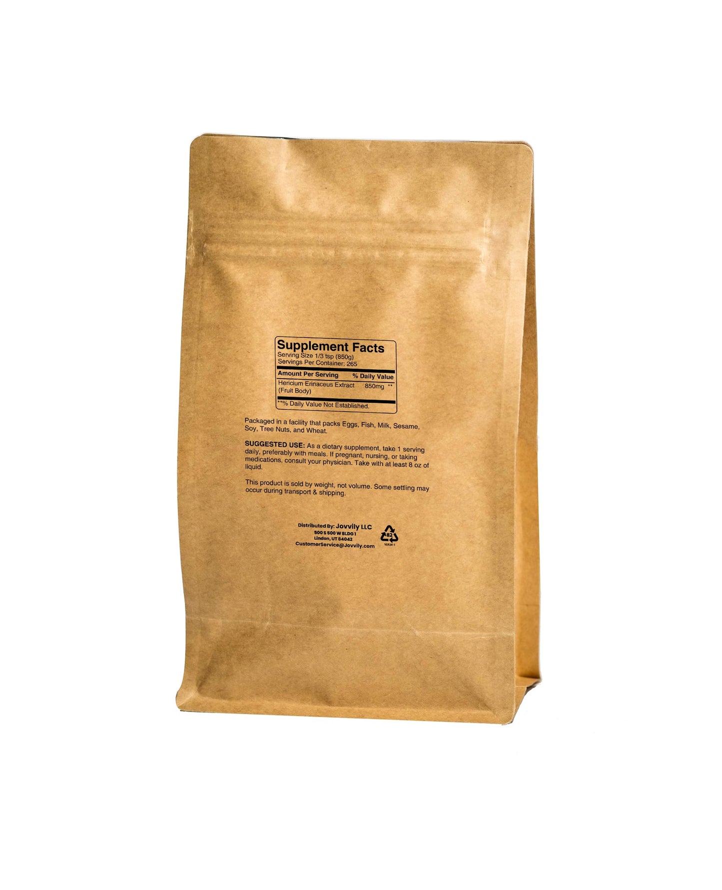 Jovvily Lion's Mane Powder 8 oz