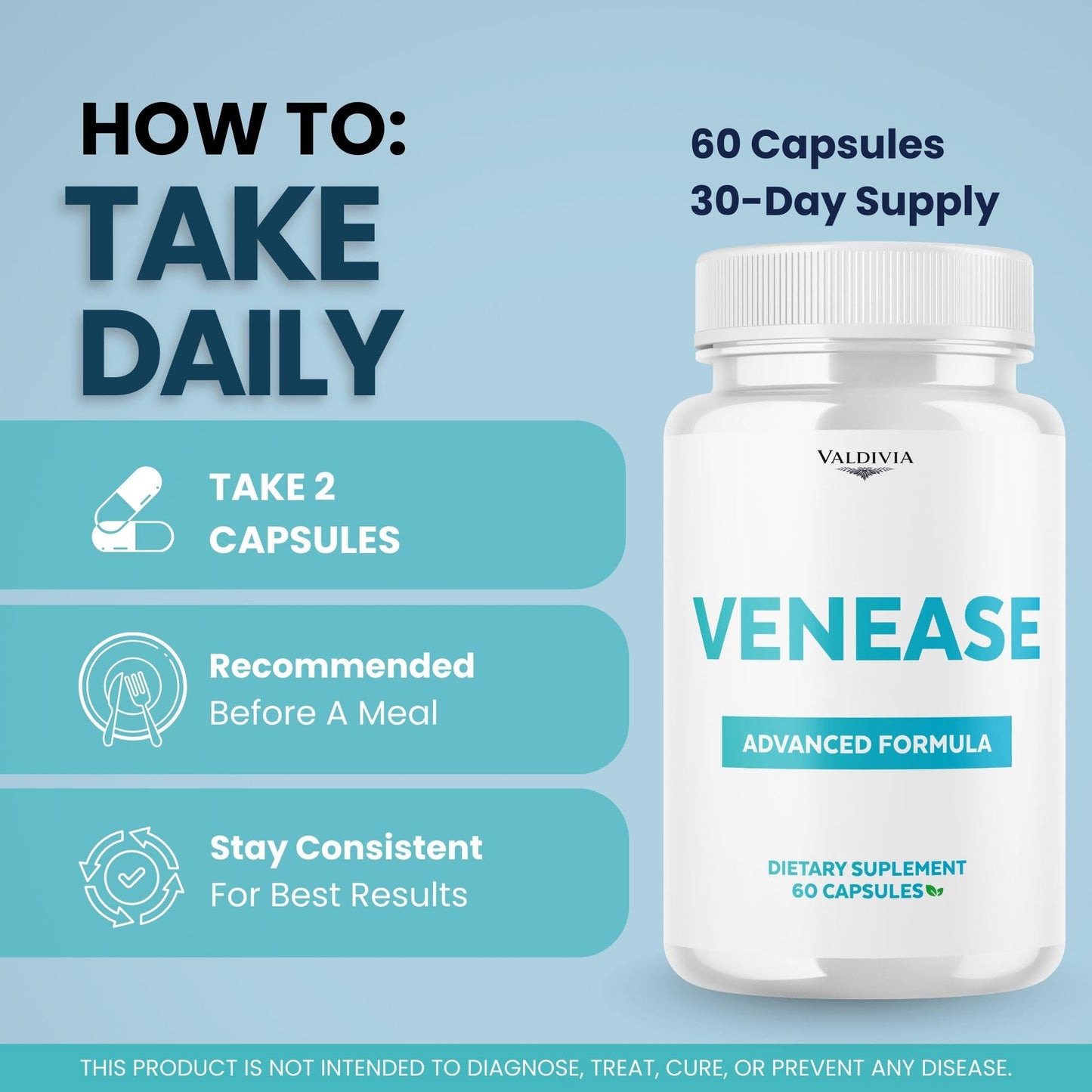 Valdivia Venease Capsules 60 Count