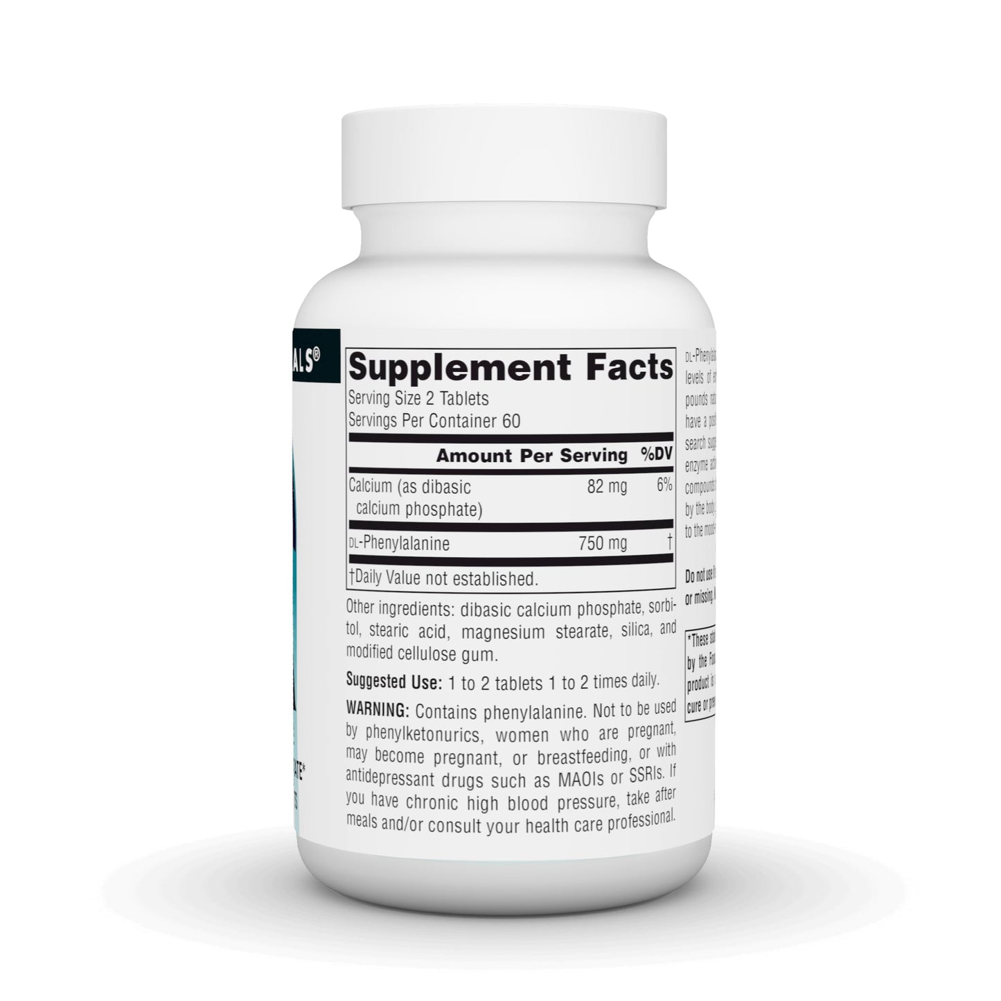 Source Naturals DLPA DL-Phenylalanine 375mg, 120 Tablets