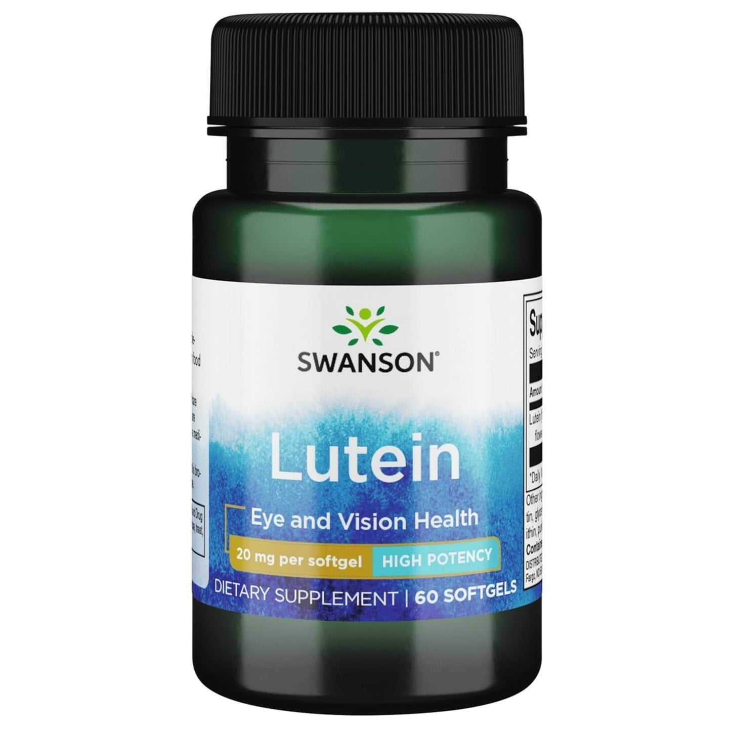 Swanson Lutein 20 Milligrams Softgel 60 Count