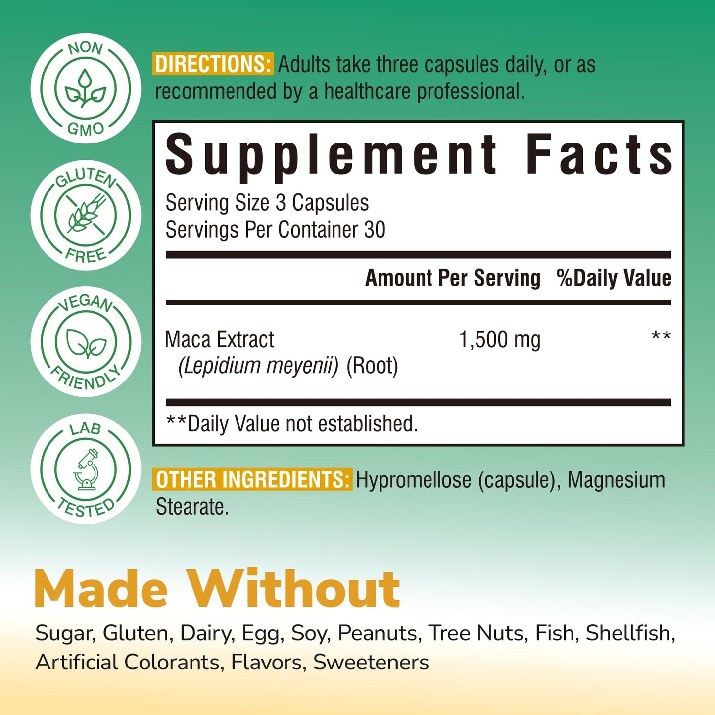 Vitalibre Maca Root Capsules, 90 Capsules