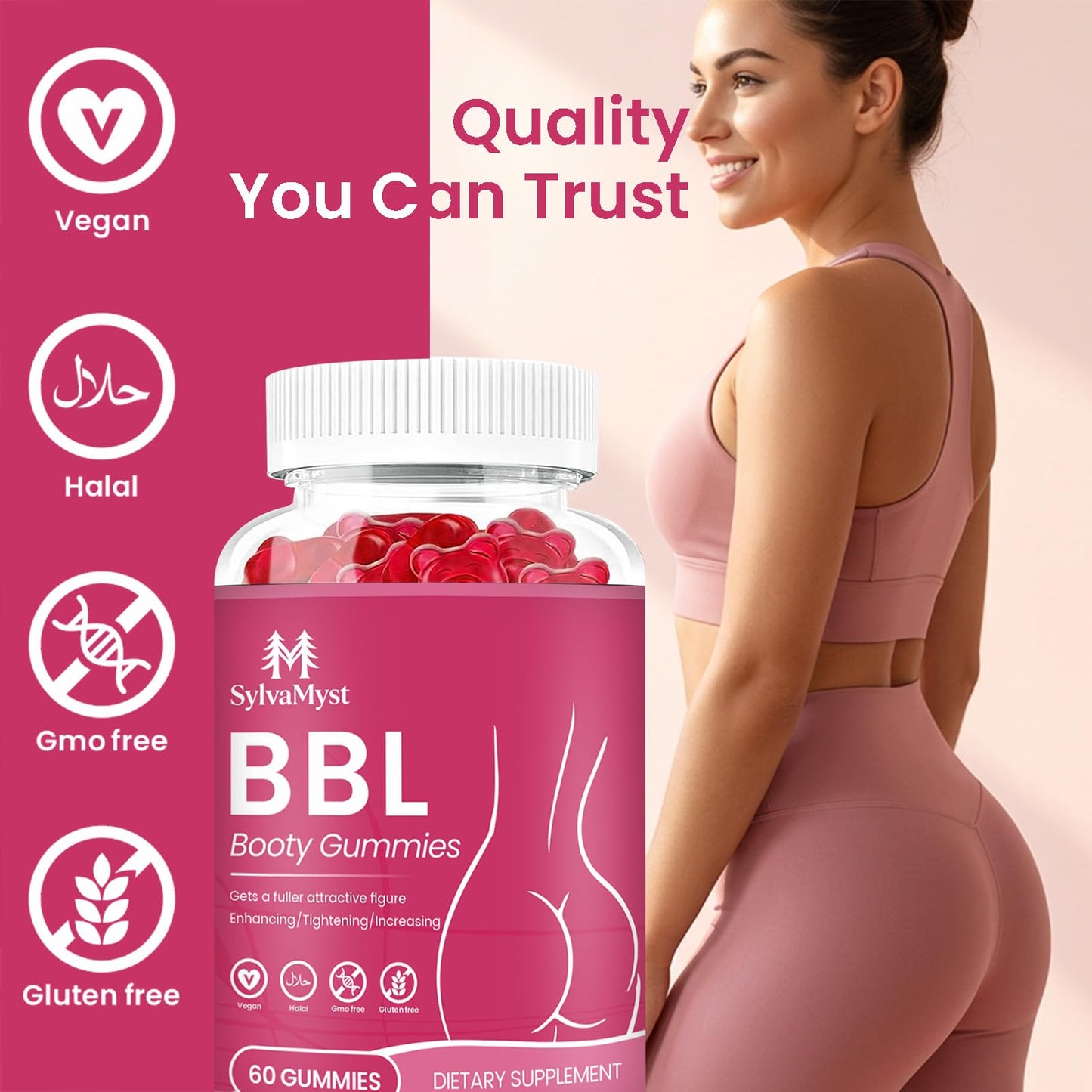 SylvaMyst Booty Gummies for Women Gummy 60