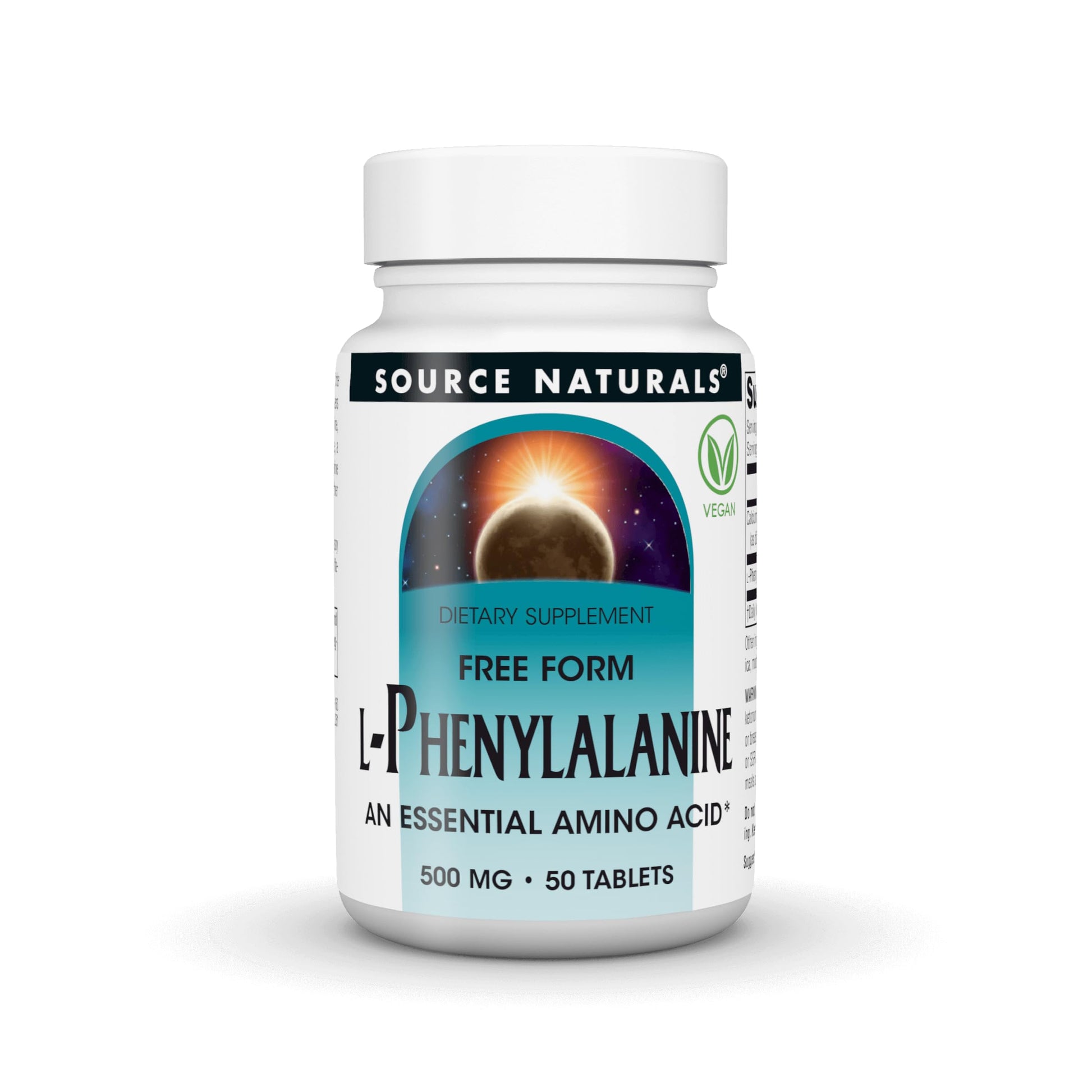 Source Naturals Free Form L-Phenylalanine Tablet 50 Tablets