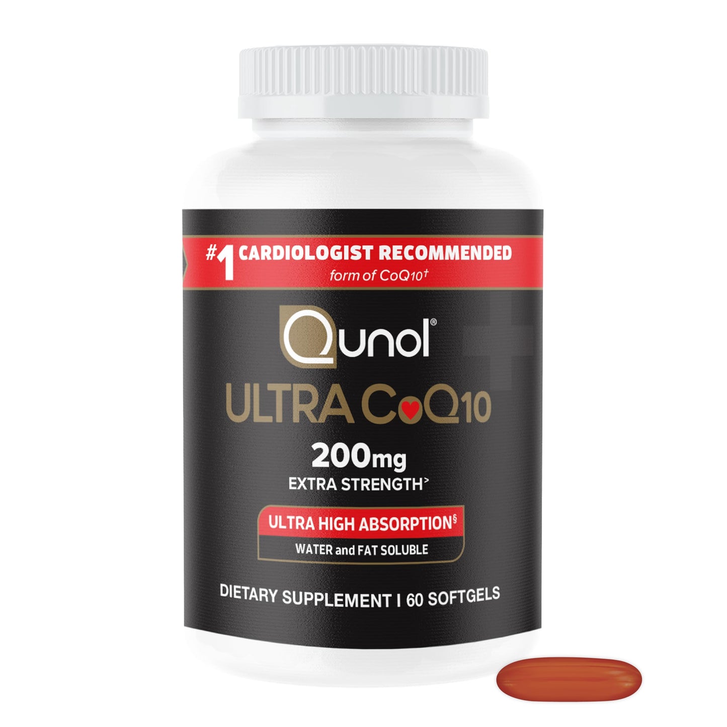 Qunol CoQ10 200mg Softgel 60 Count