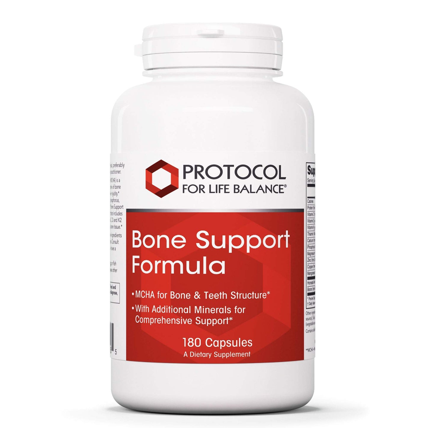 PROTOCOL FOR LIFE BALANCE Bone Support Formula with Calcium Capsule, 180 Count