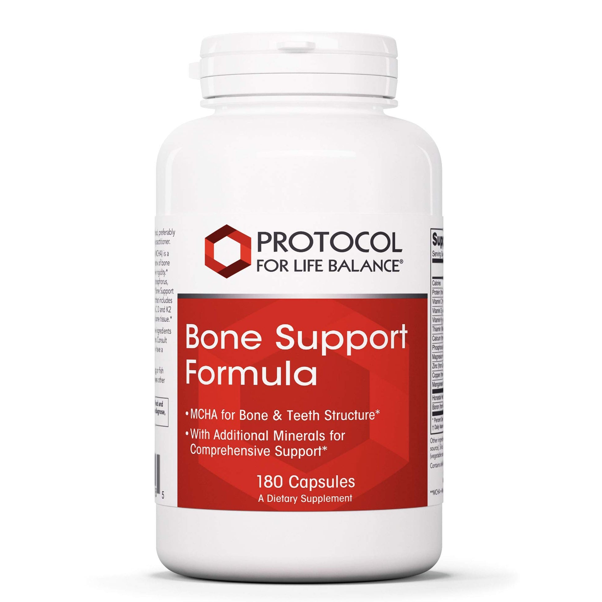 PROTOCOL FOR LIFE BALANCE Bone Support Formula with Calcium Capsule, 180 Count