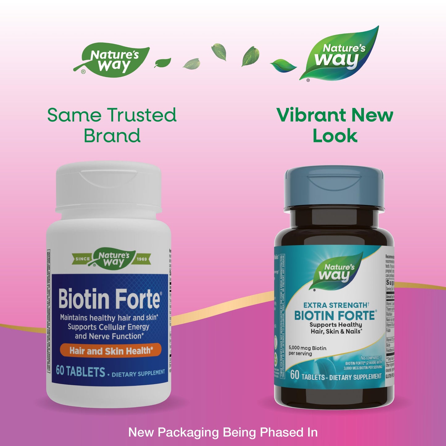 Nature's Way Biotin Forte Extra Strength 5000 mcg per Serving, 60 Tablets