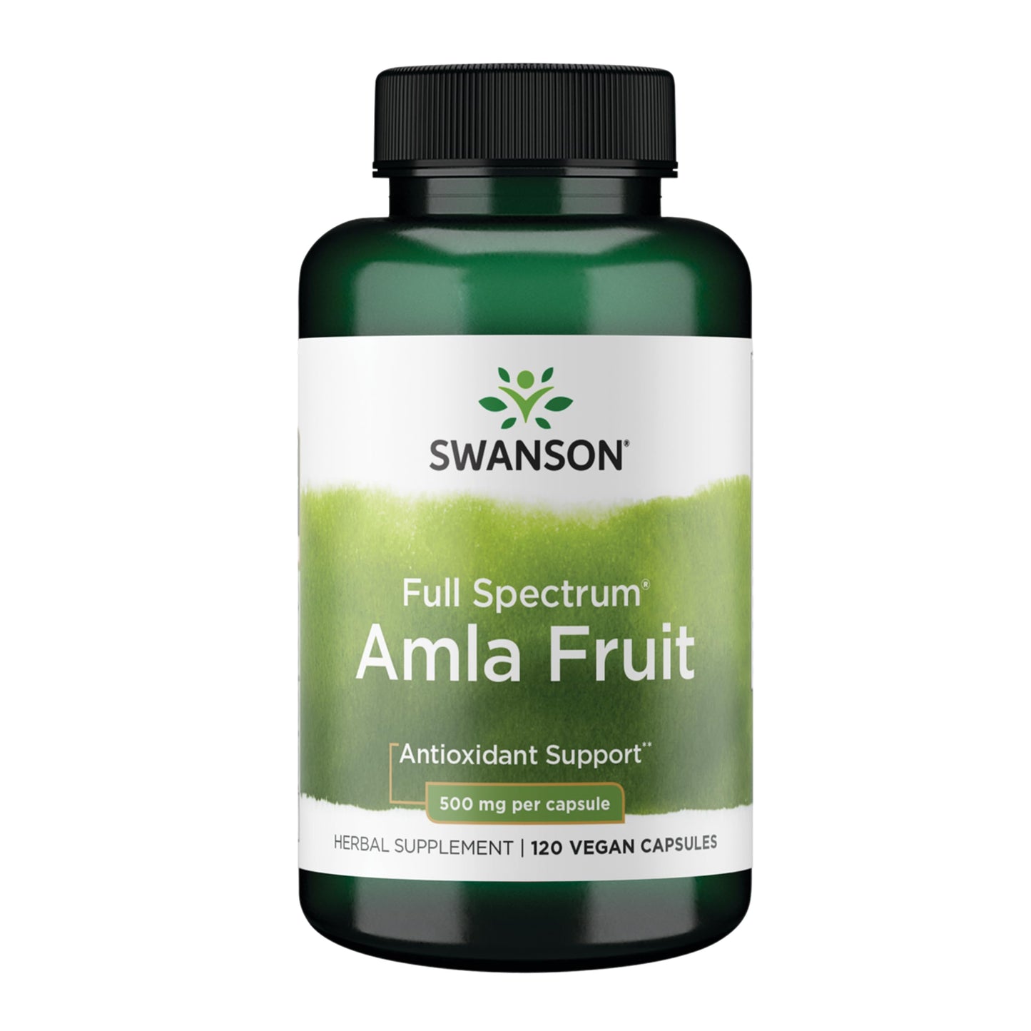 Swanson Full Spectrum Amla Fruit (Indian Gooseberry) 500 mg Capsules, 120 Count