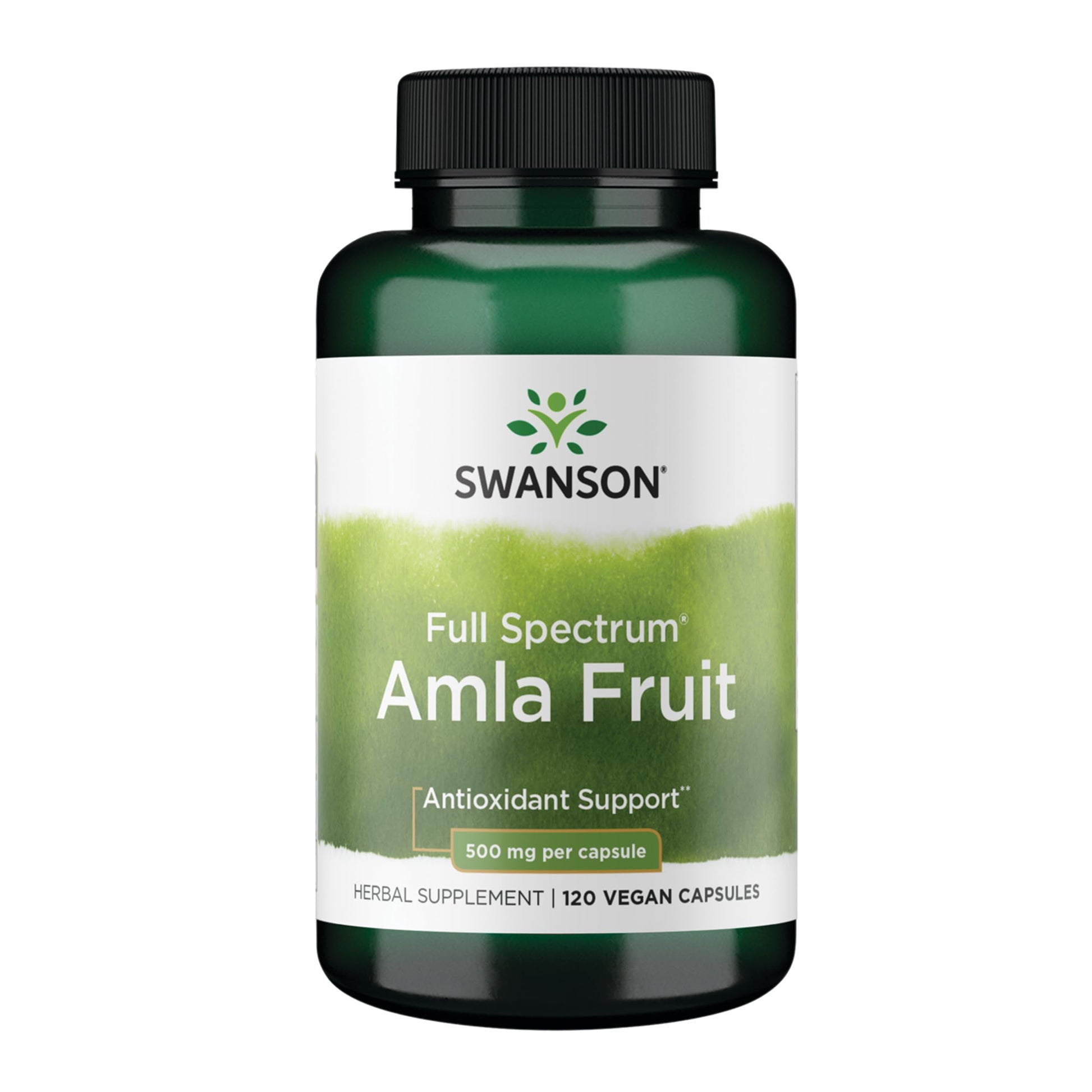 Swanson Full Spectrum Amla Fruit (Indian Gooseberry) 500 mg Capsules, 120 Count