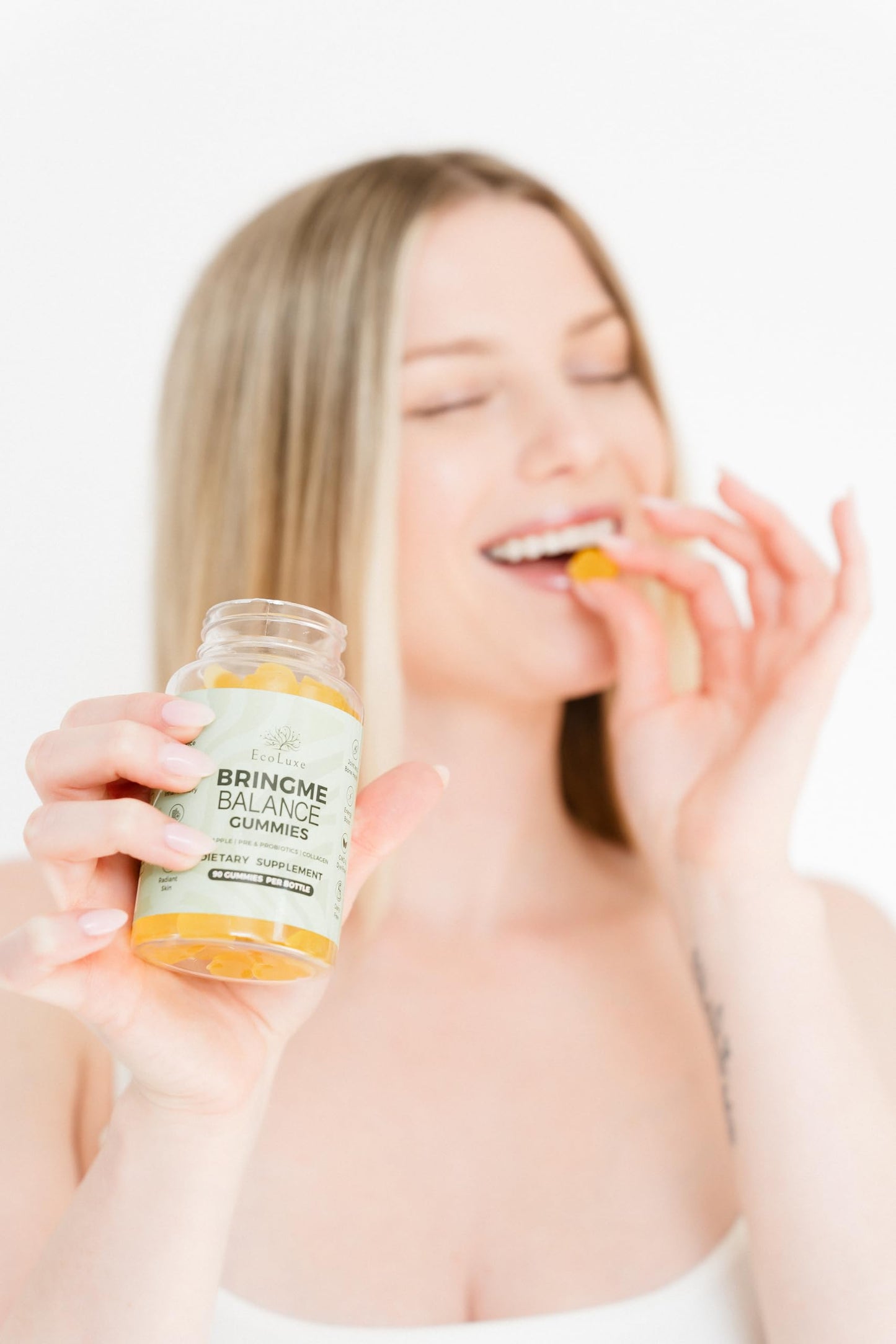 EcoLuxe BRINGME Balance Pre & Probiotic Gummies, 90 Count