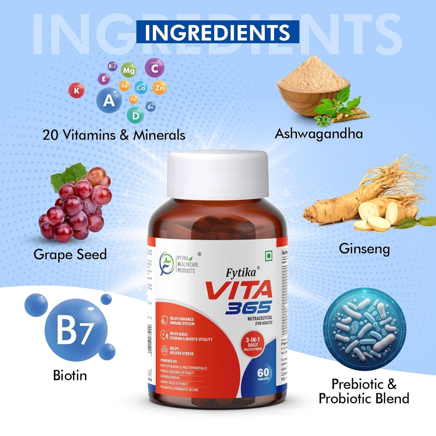 Generic Vita-365 Multivitamin for Men and Women Gummy, 60 Gummies