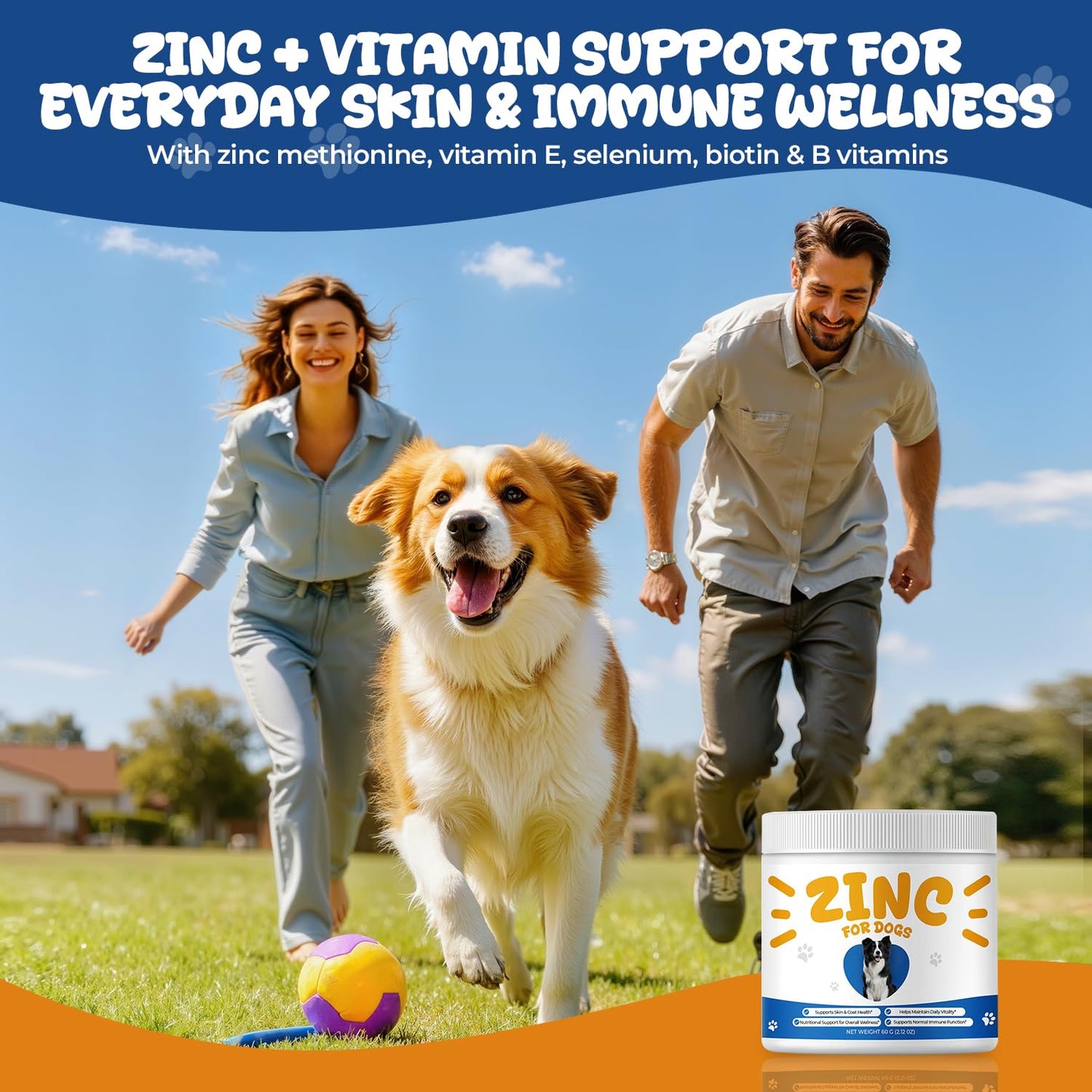 BrightBarki Zinc Supplement for Dogs Powder 1